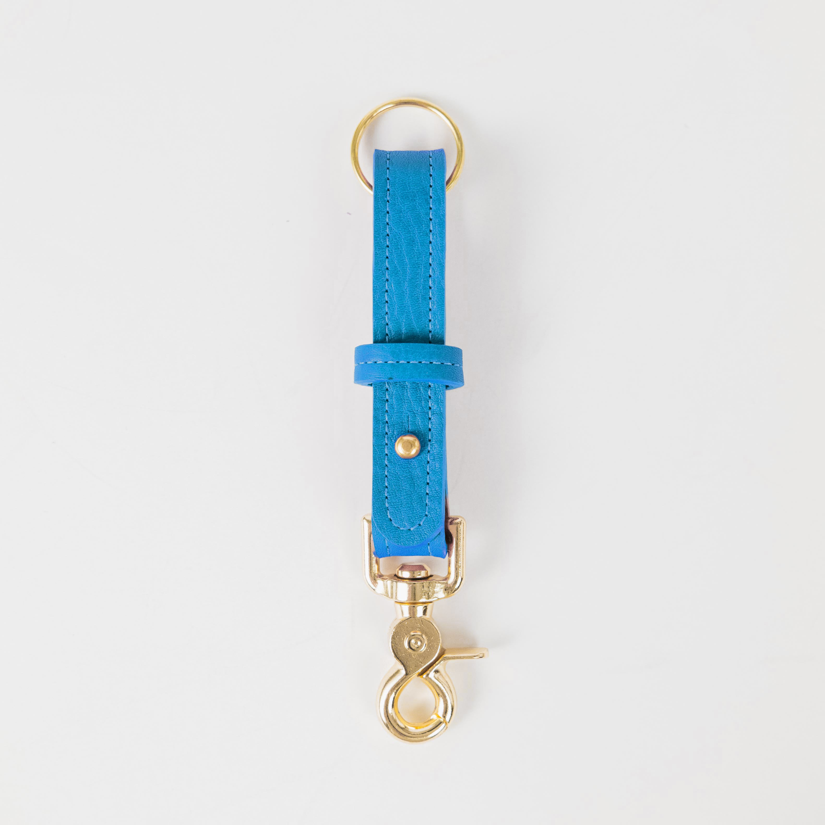 Cerulean Cypress Key Lanyard- leather keychain for men and women - KMM & Co.