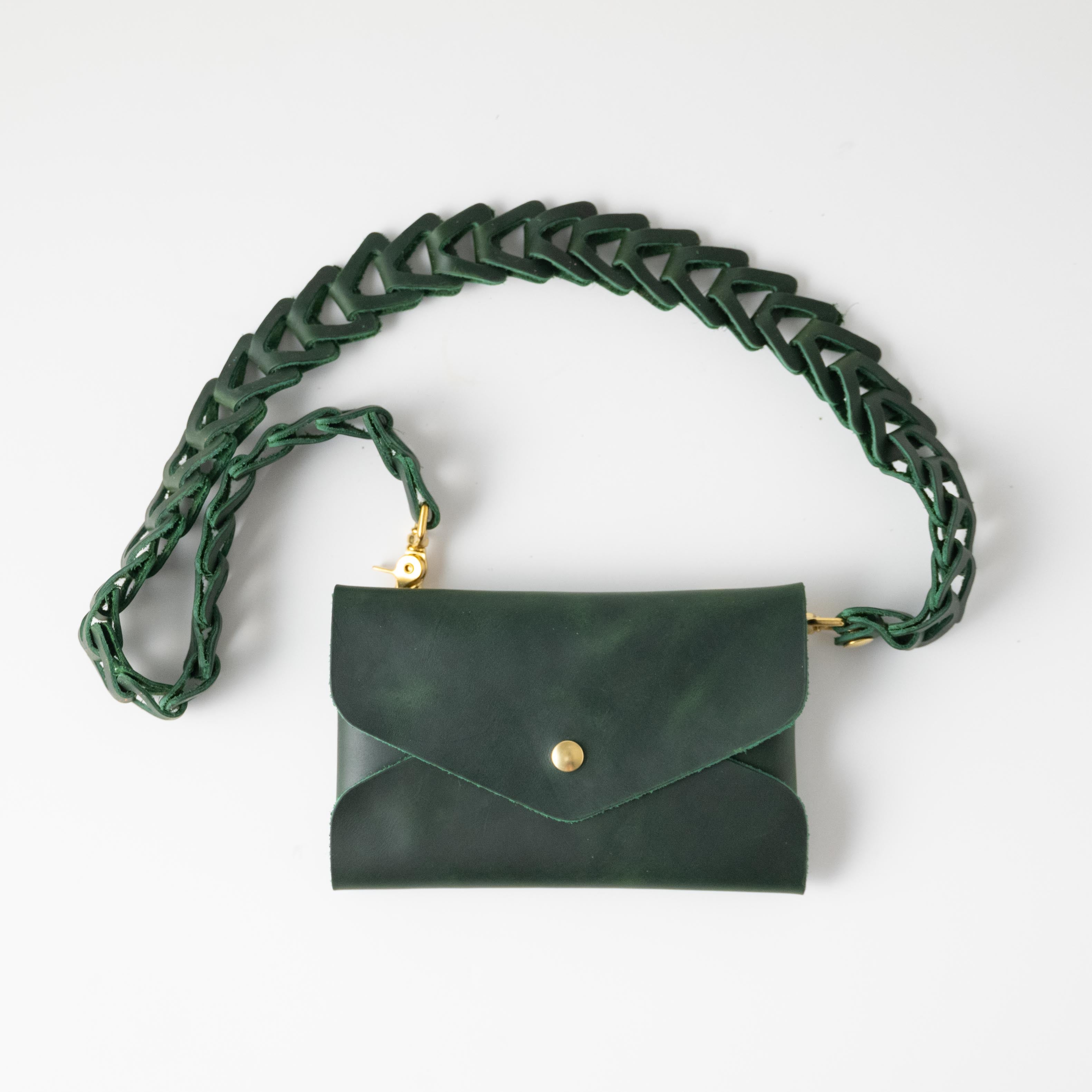 Crazy Horse Envelope Clutch- leather clutch bag - handmade leather bags - KMM & Co.
