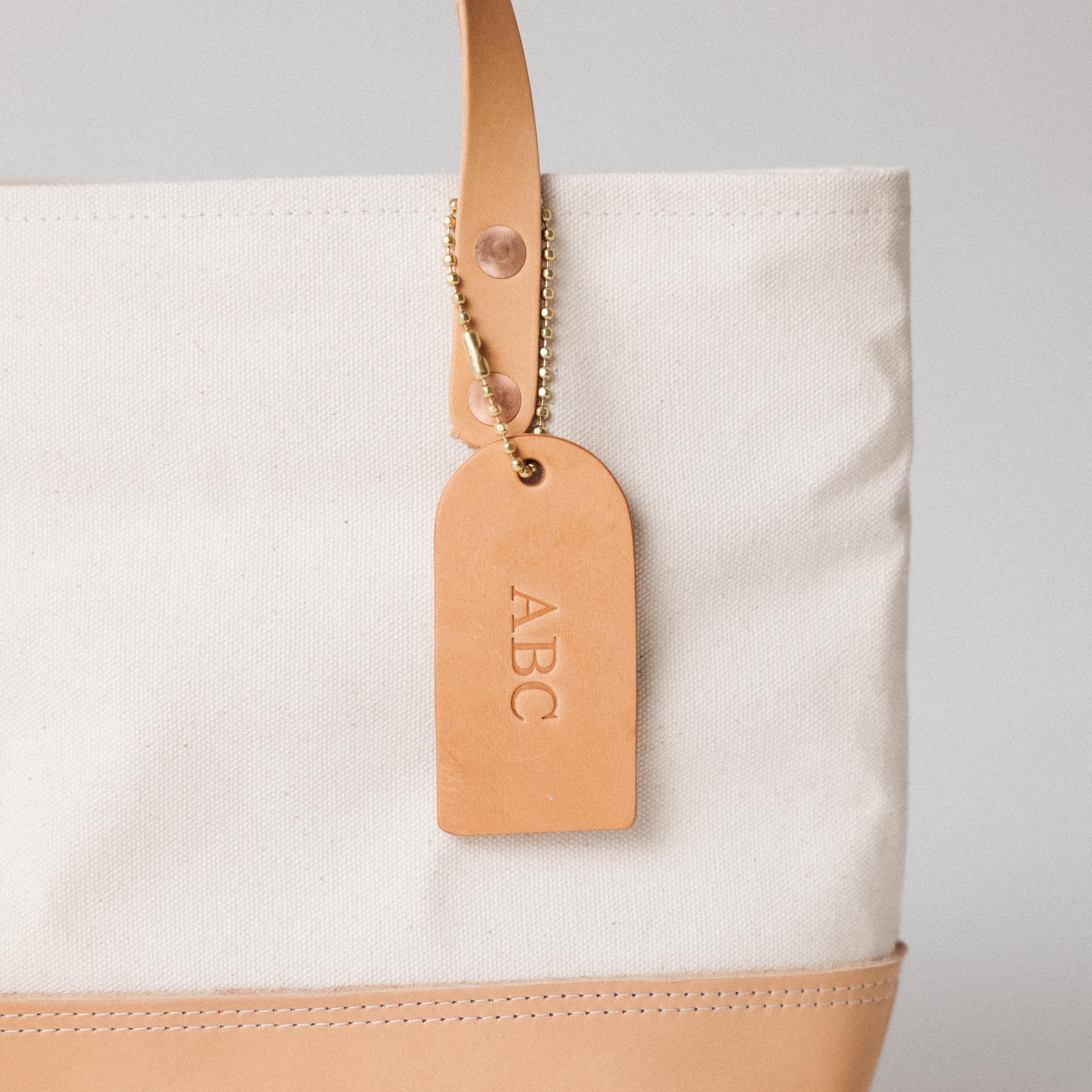 Free Mini Leather Tag- personalized luggage tags - custom luggage tags - KMM & Co.