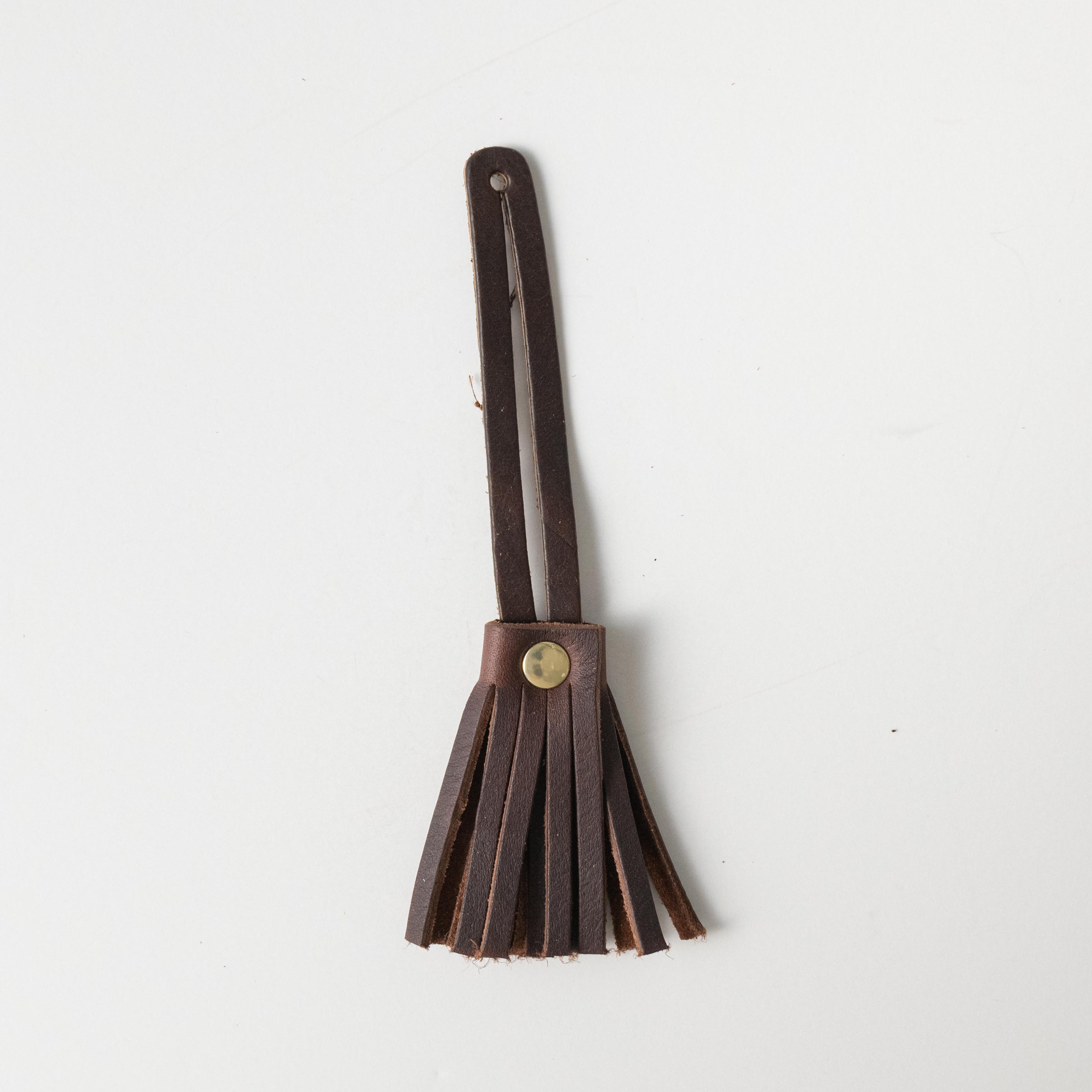 Hickory Mini Tassel- leather tassel keychain - KMM & Co.