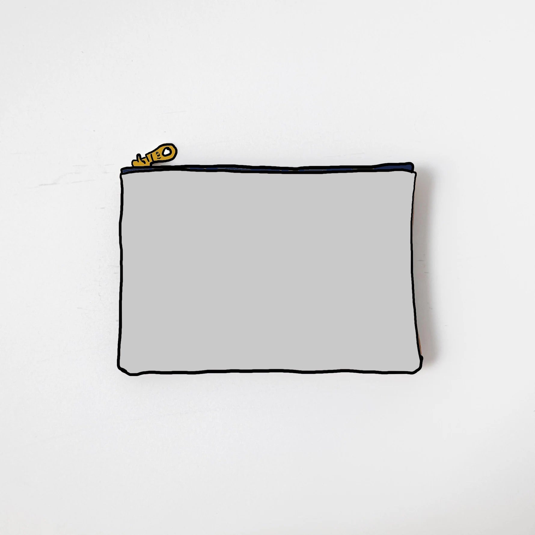 Horween Roulette Small Zip Pouch- small zipper pouch - leather zipper pouch - KMM & Co.