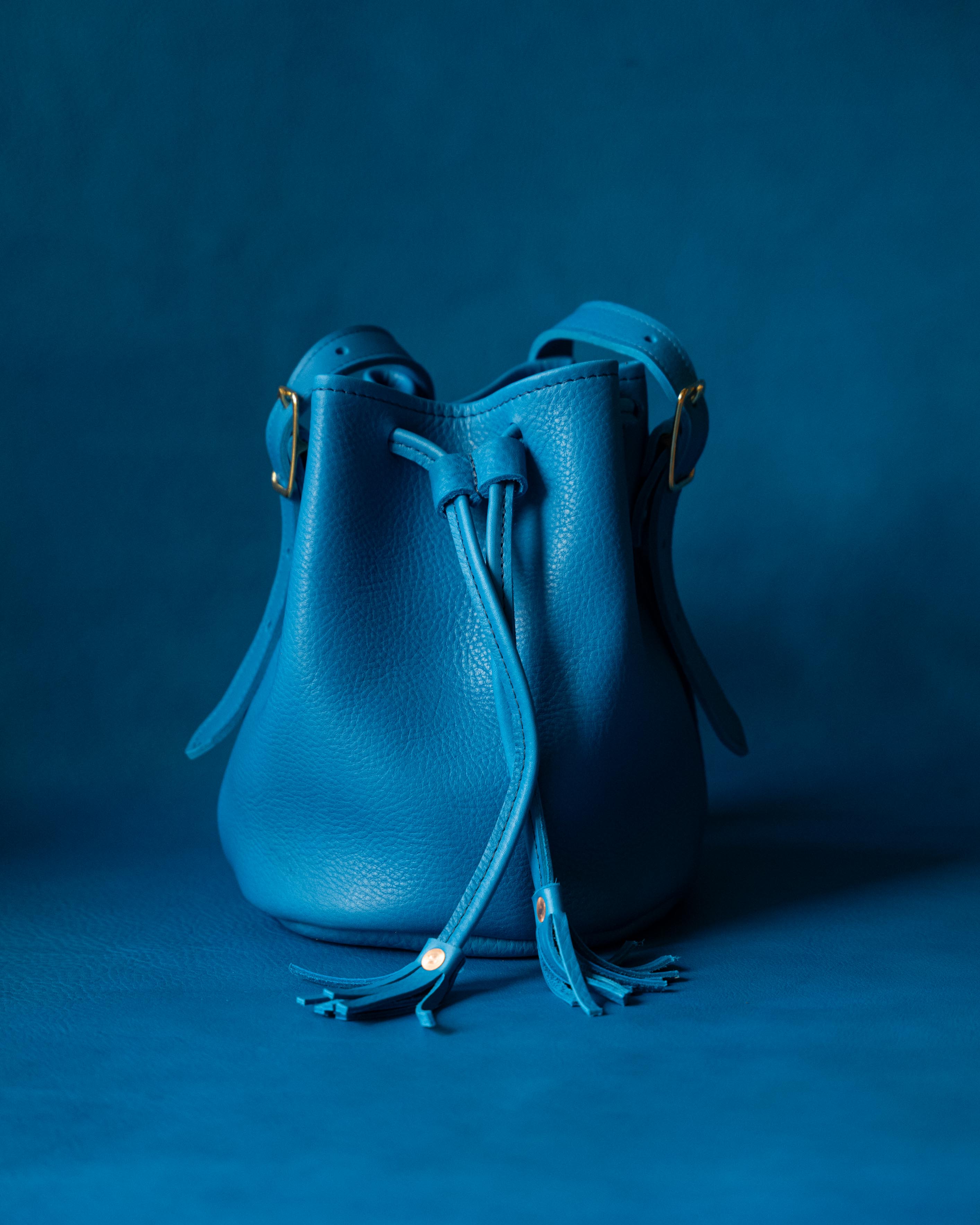 Cerulean Cypress Bucket Bag