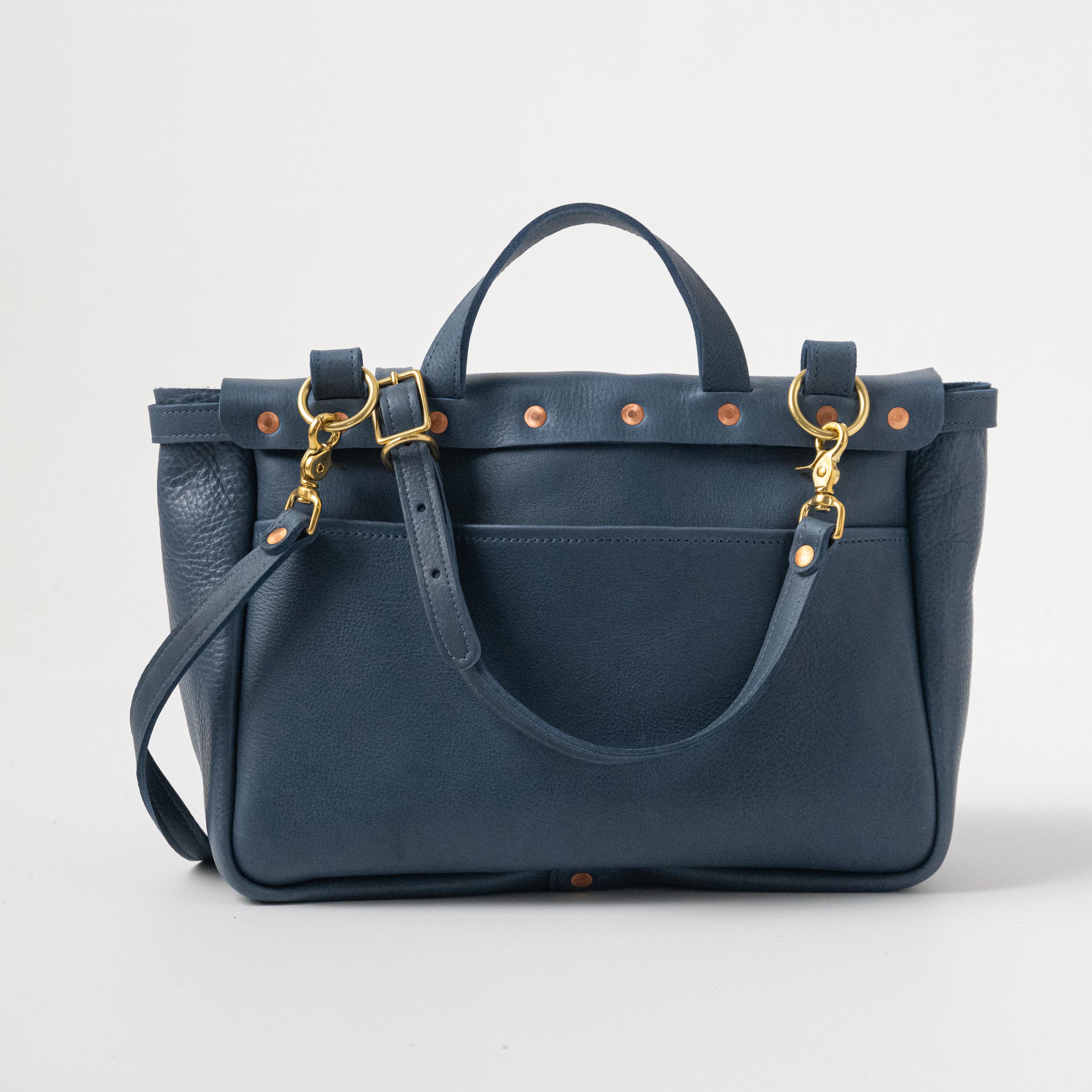 Leather Roulette Messenger Bag