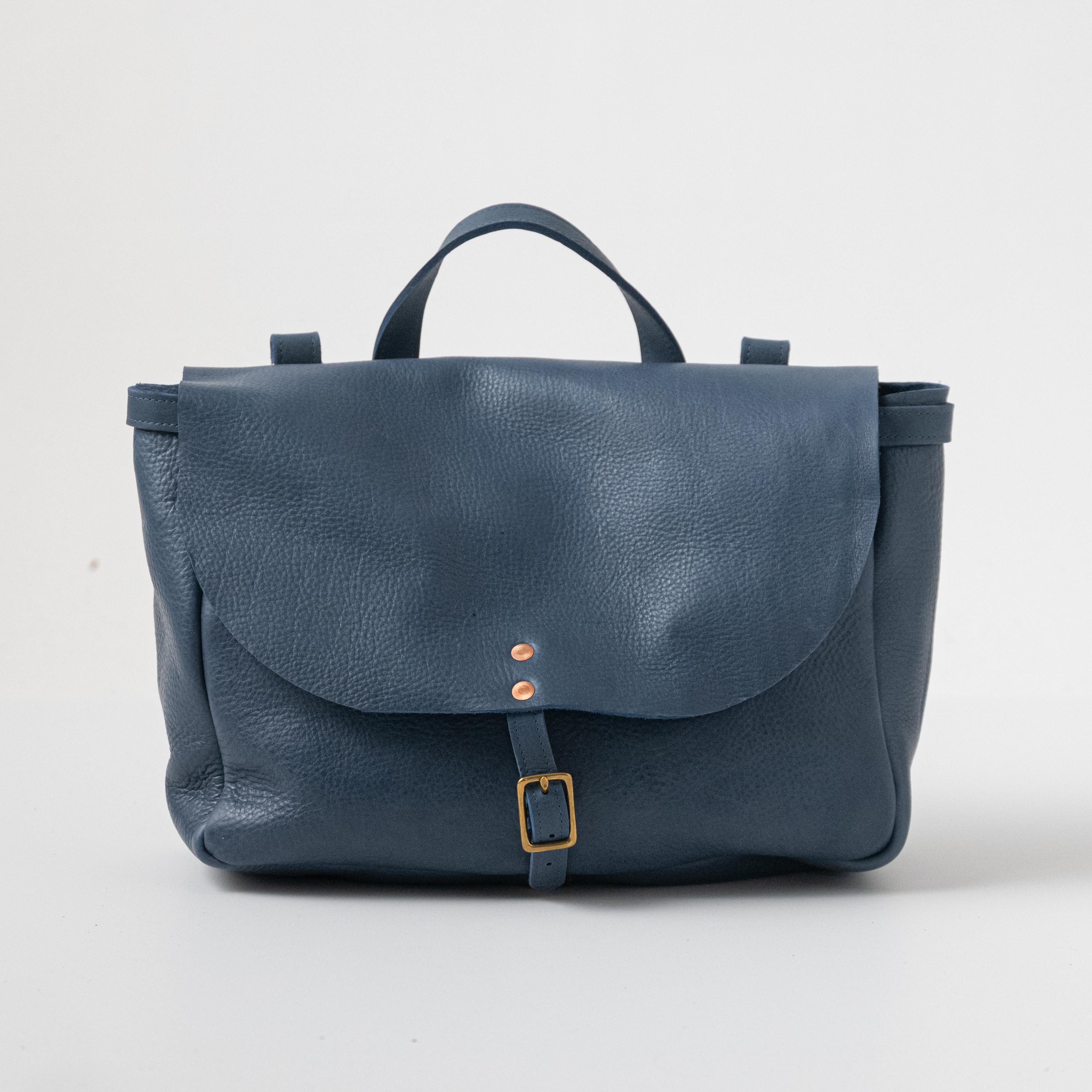 Leather Roulette Messenger Bag