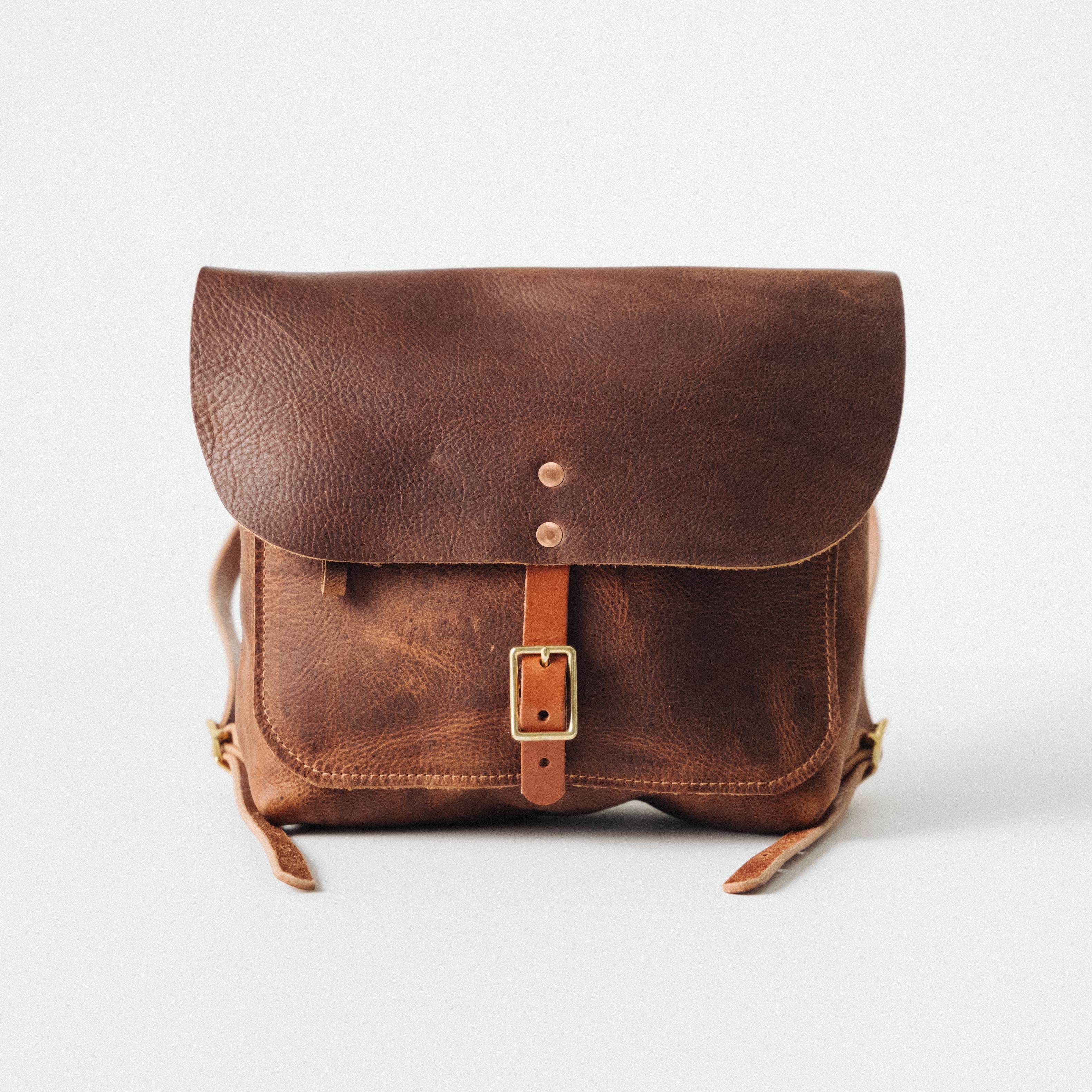 Leather Roulette Backpack