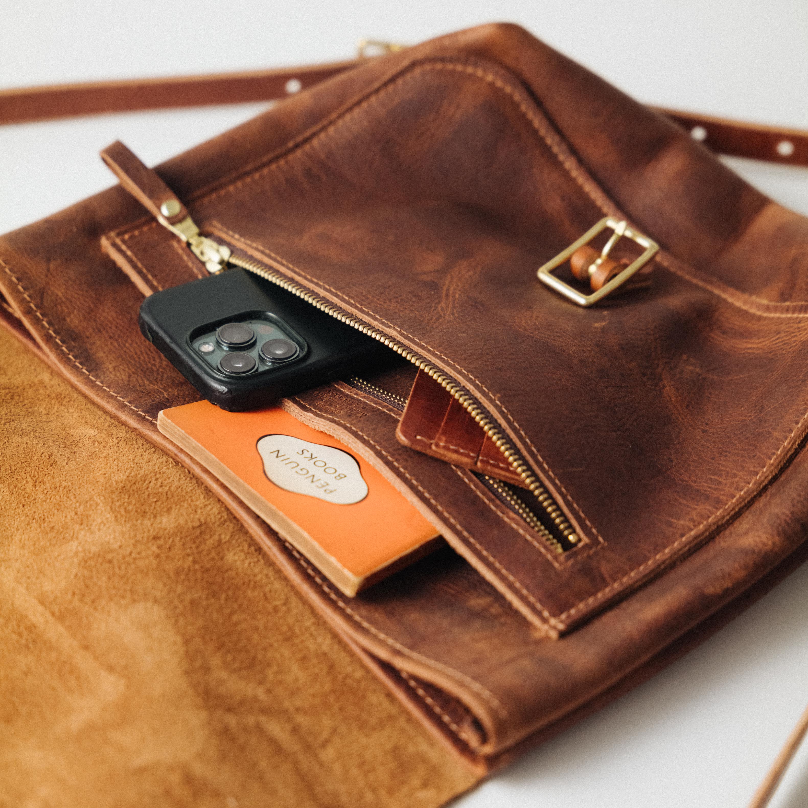 Leather Roulette Backpack