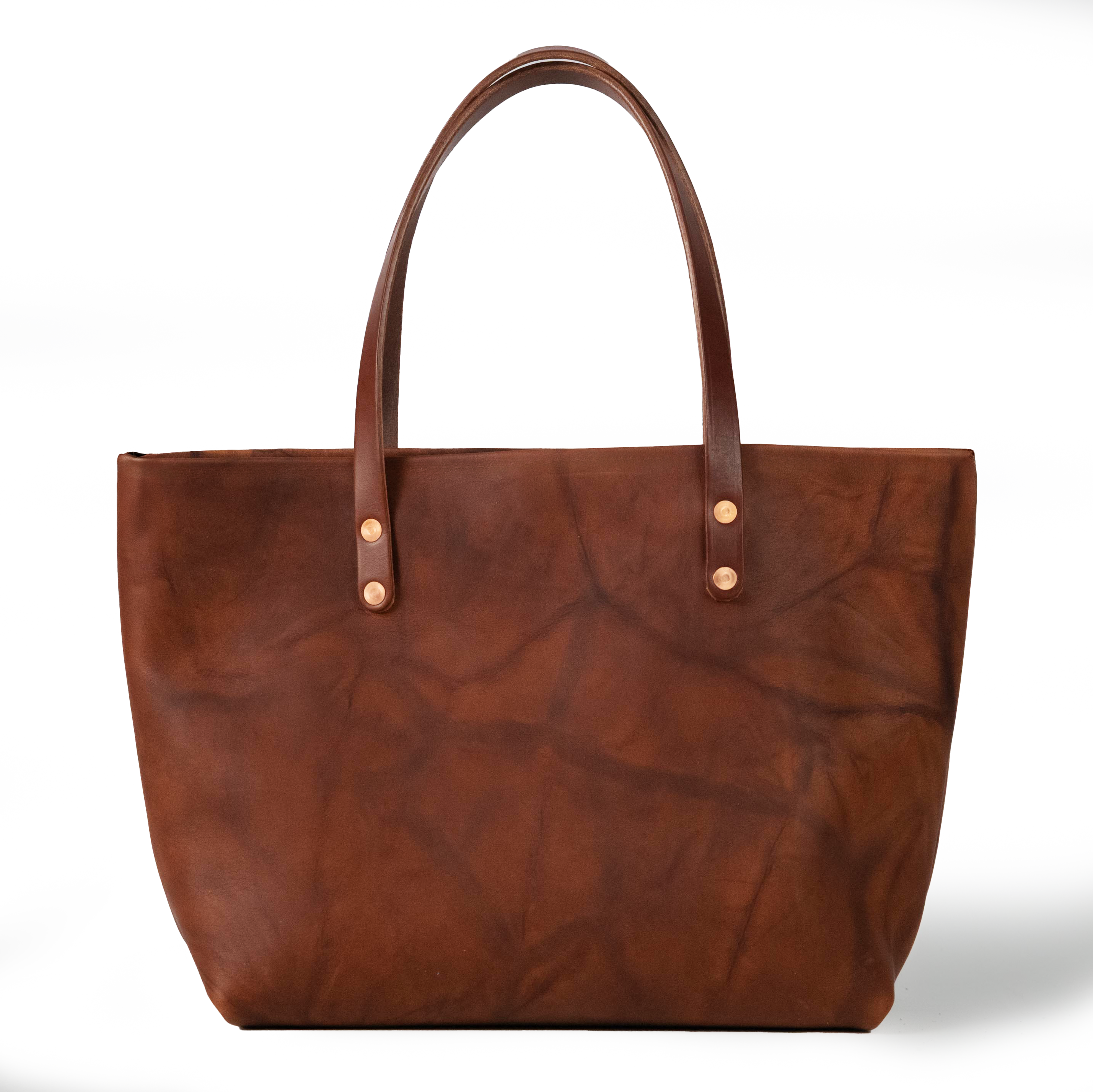 Tan Crunch East West Tote