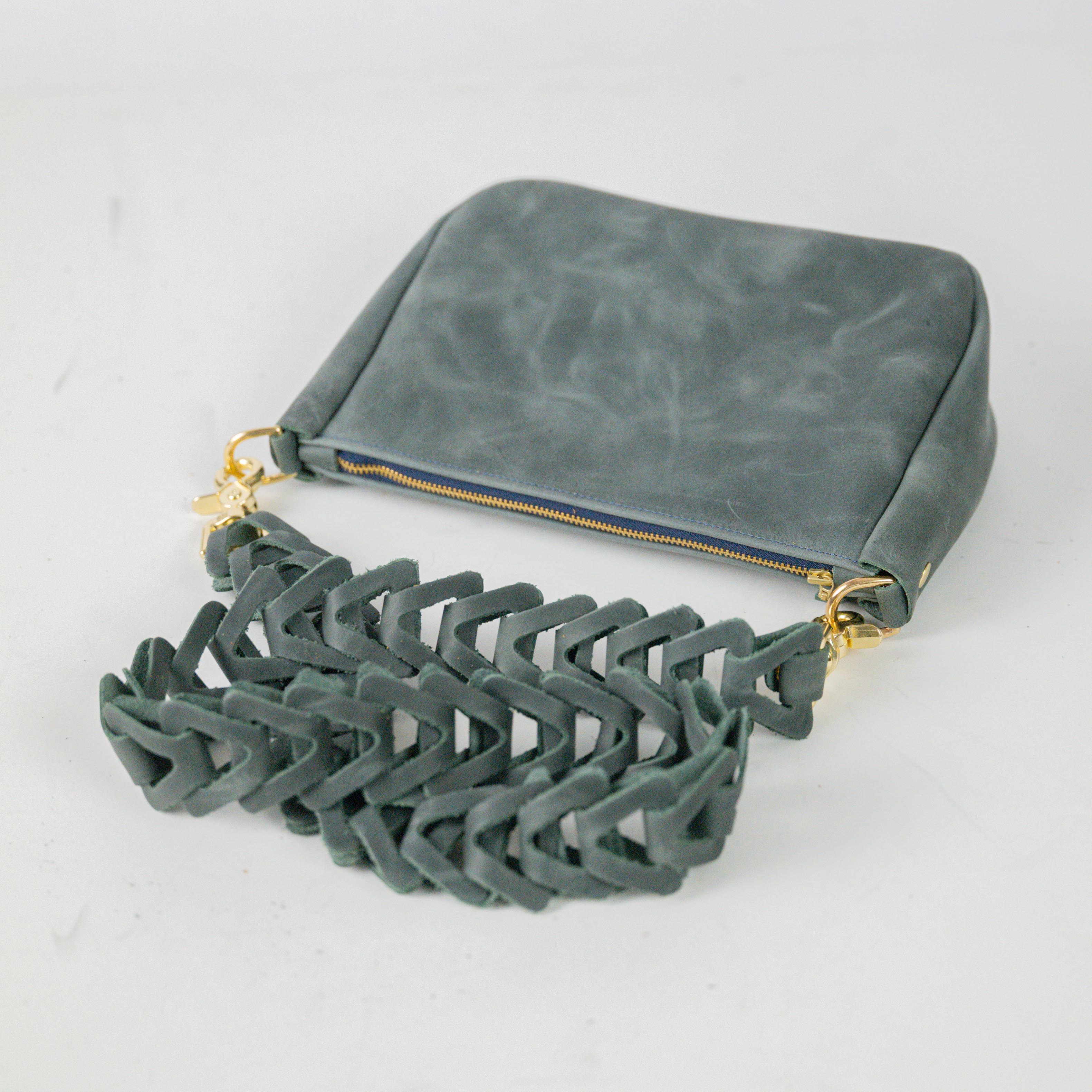 Atlantic Blue Medium Crossbody Bag
