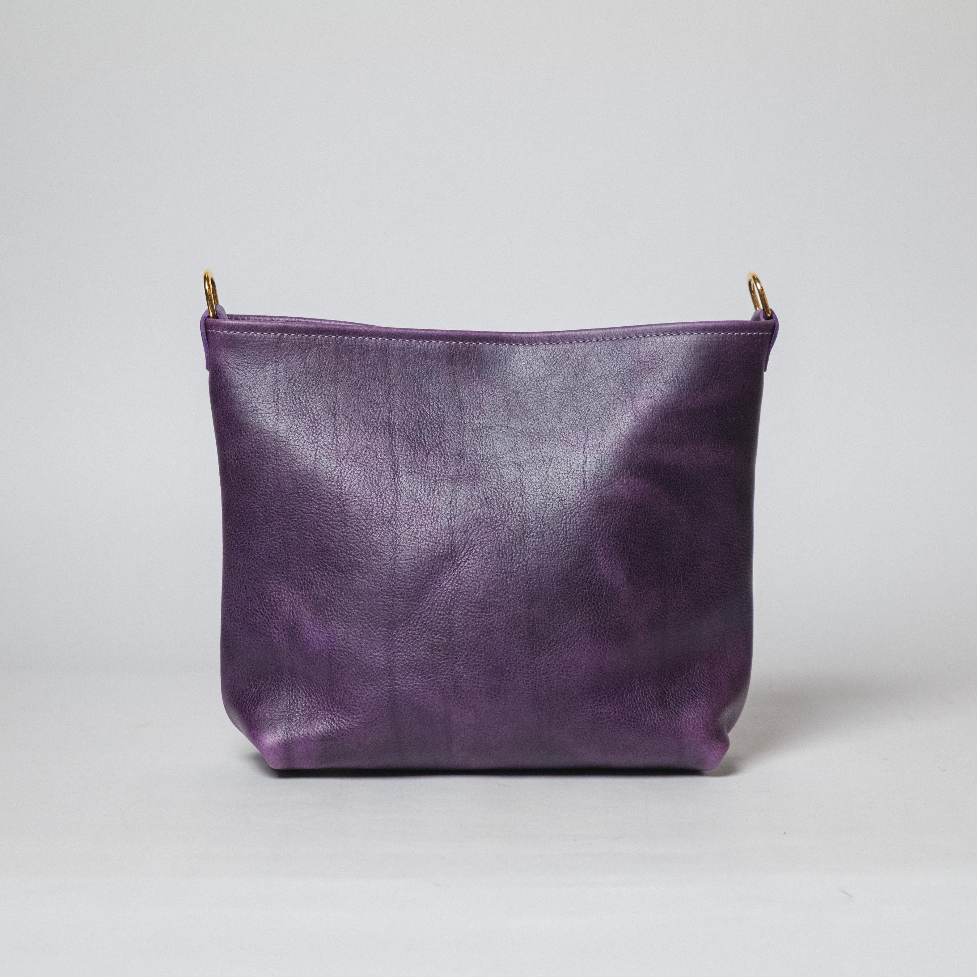 Purple Bulldog Mini Crossbody Tote