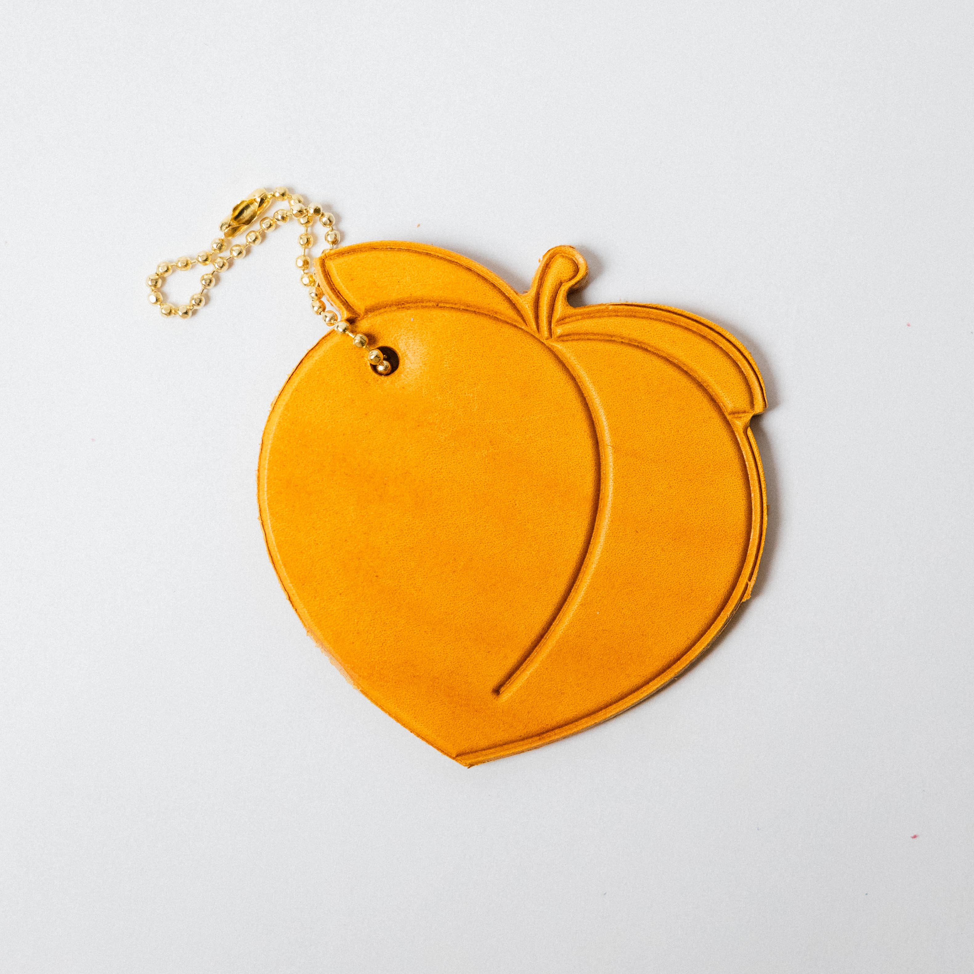 Leather Peach Tag