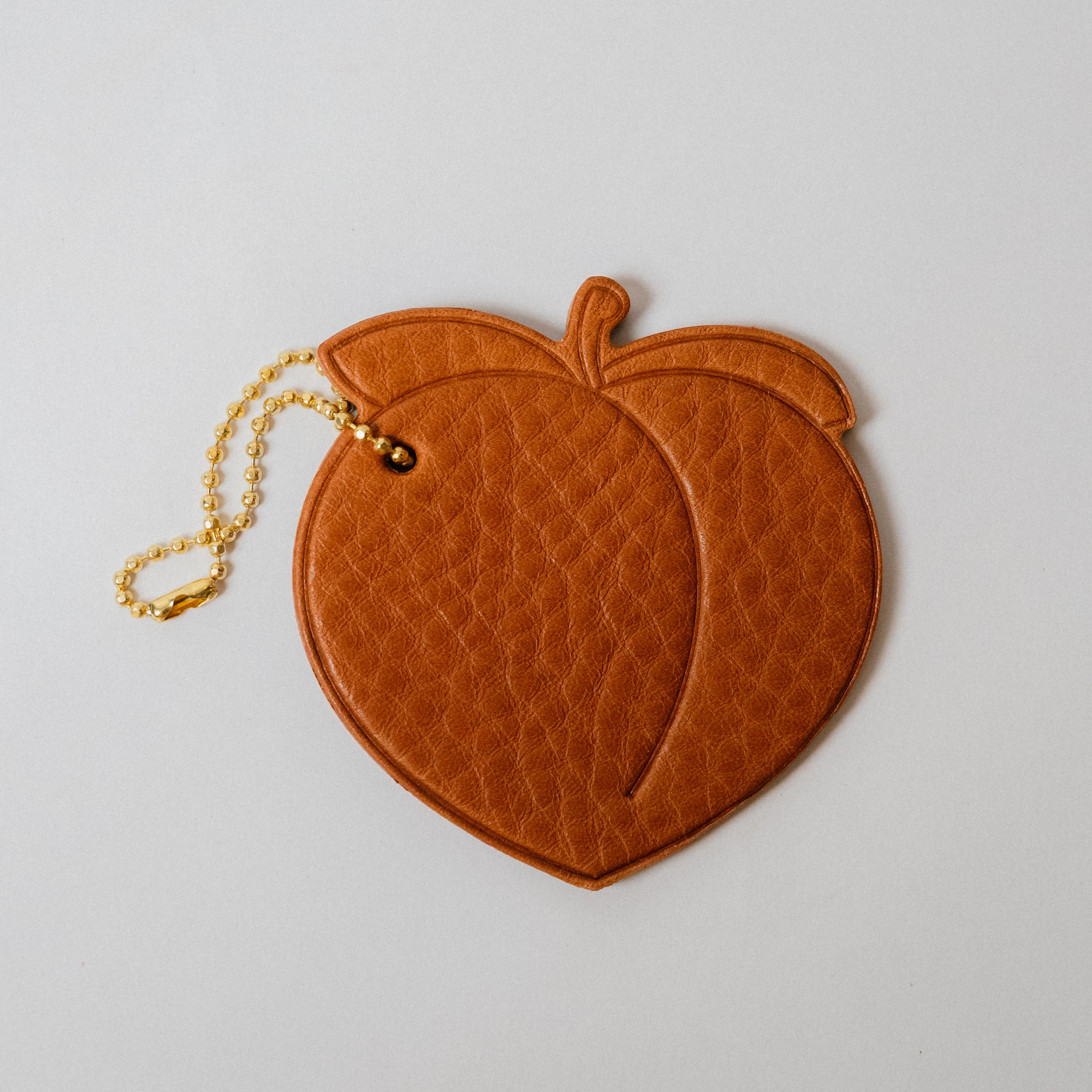 2-Ply Leather Peach Tag