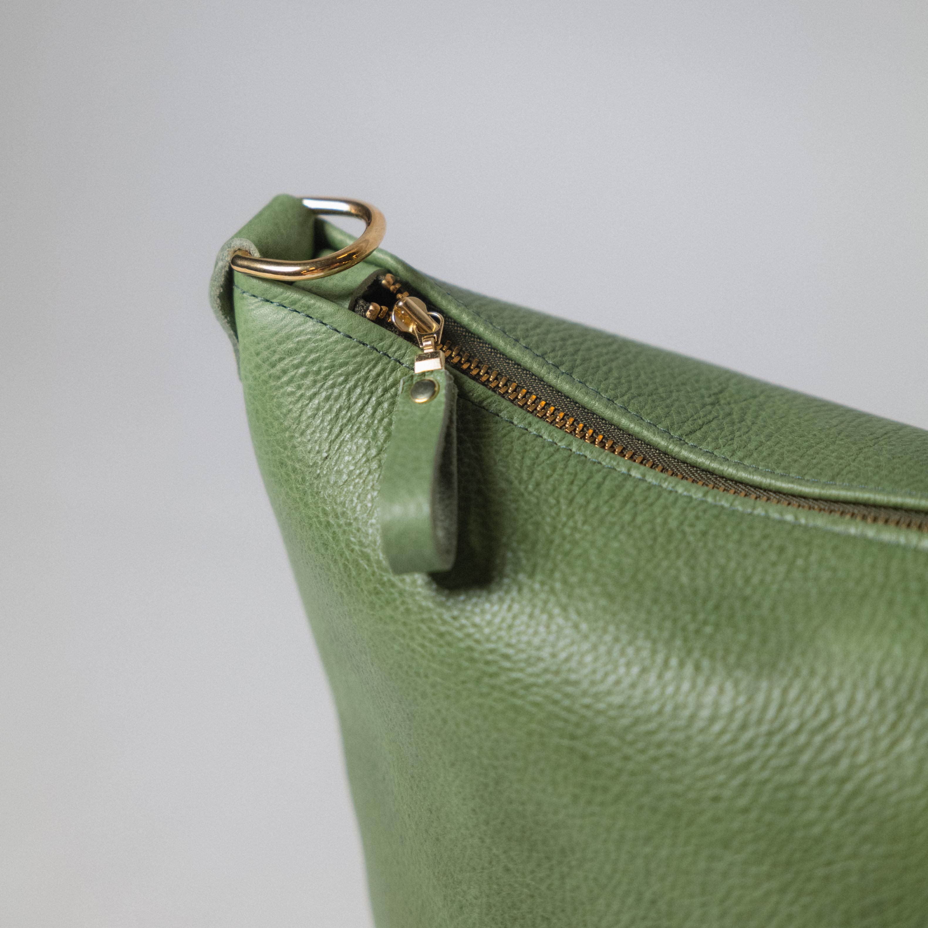 Matcha Bulldog Mini Zip-Top Bucket Bag