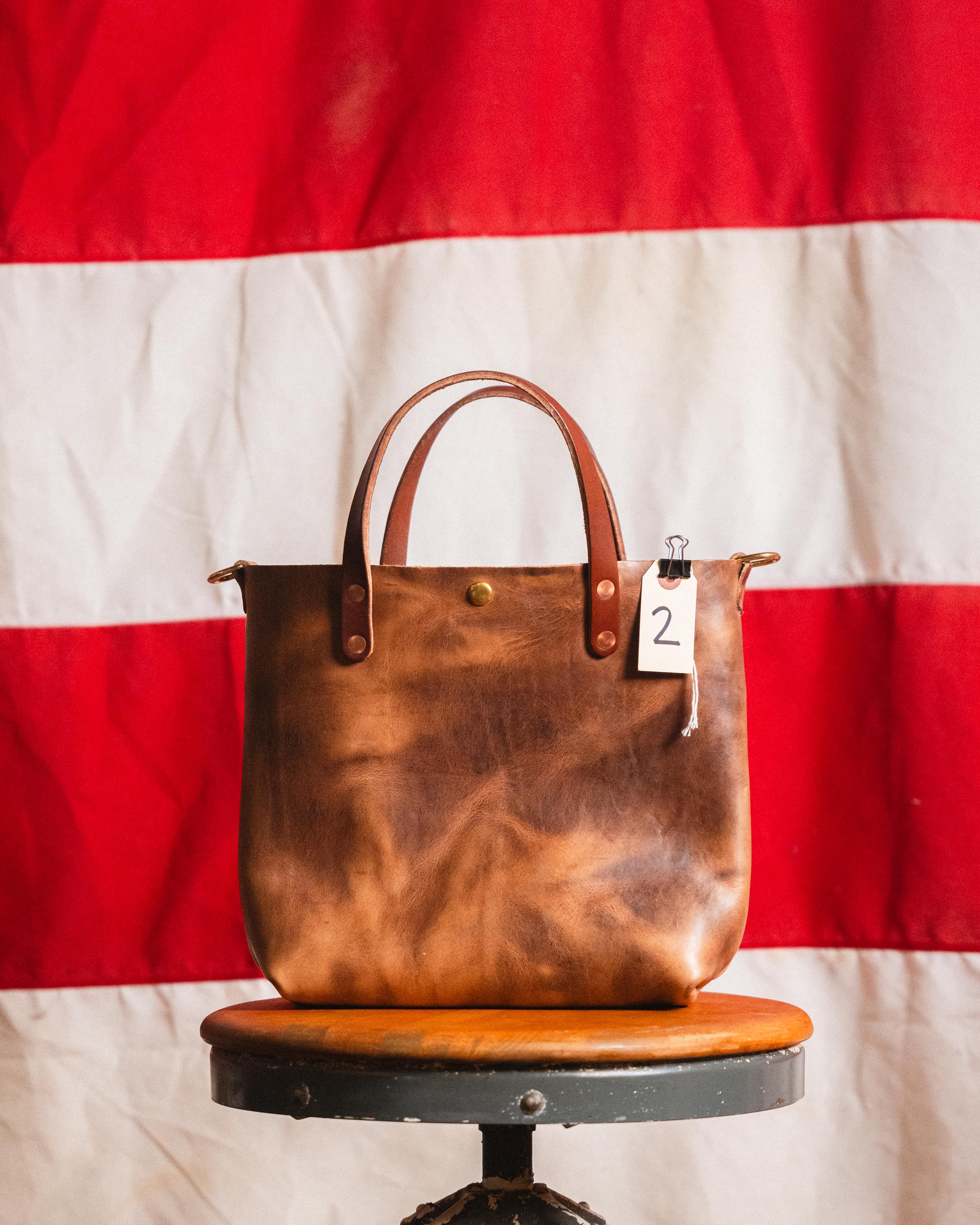 2. Natural Chromexcel Mini Tote