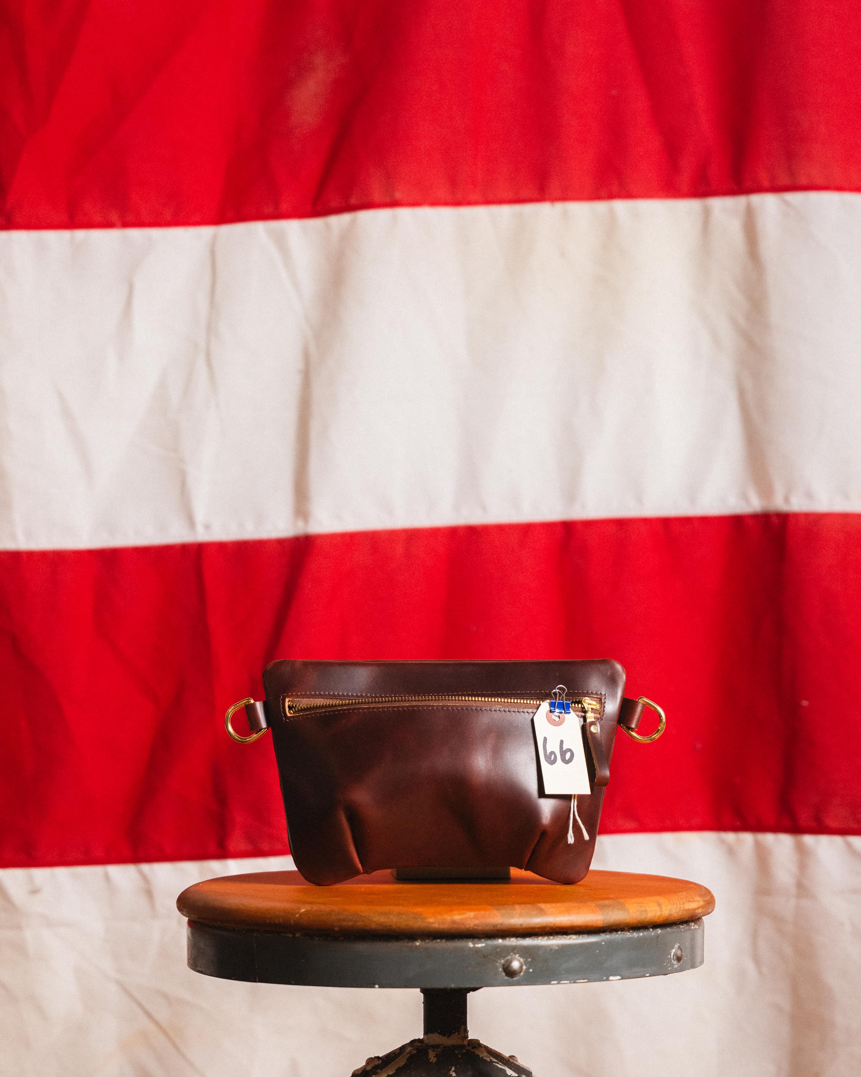 66. British Tan Double Shot Belt Bag