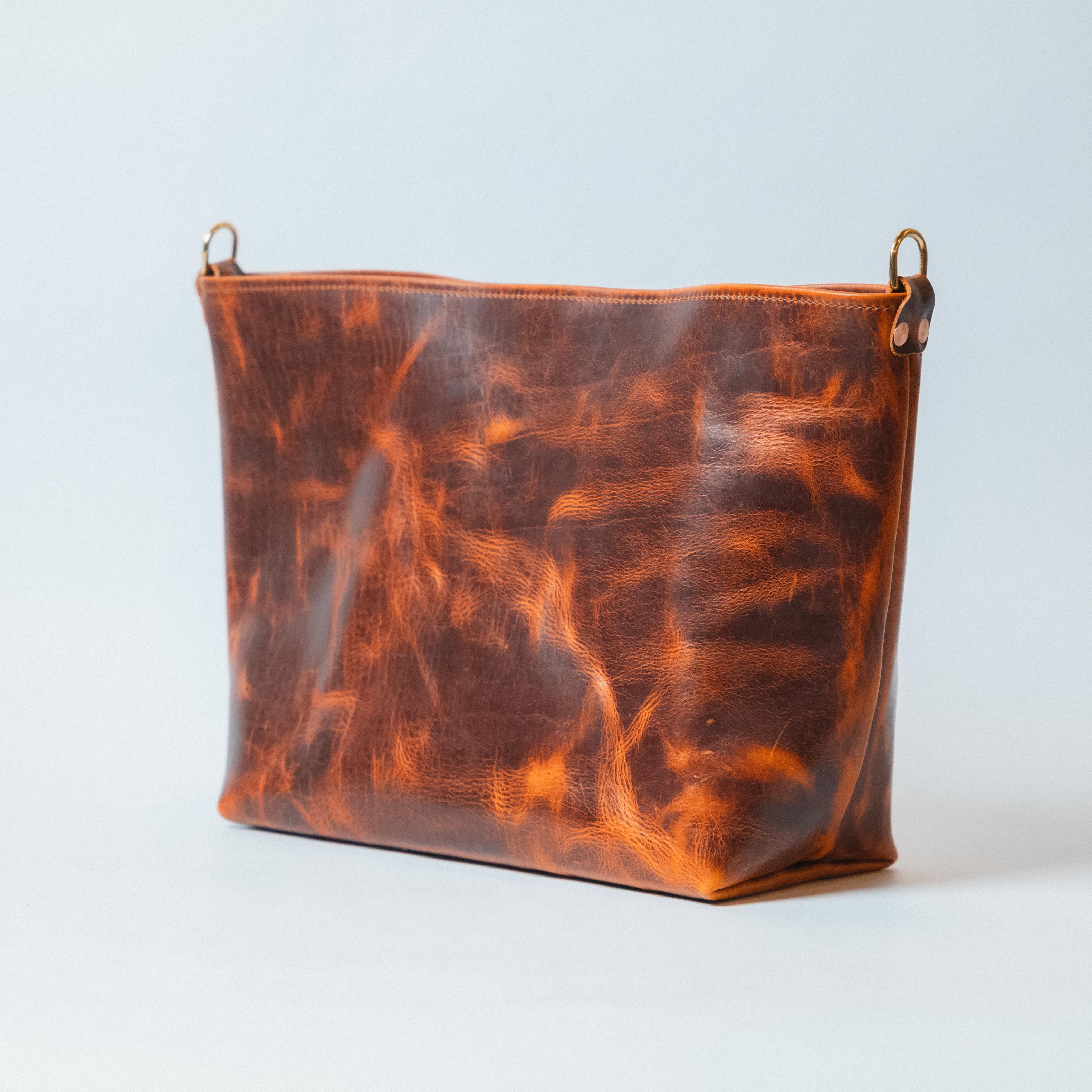 Rustic Bison East West Crossbody Tote