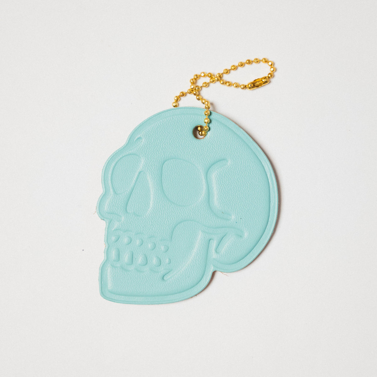 Leather Skull Tag