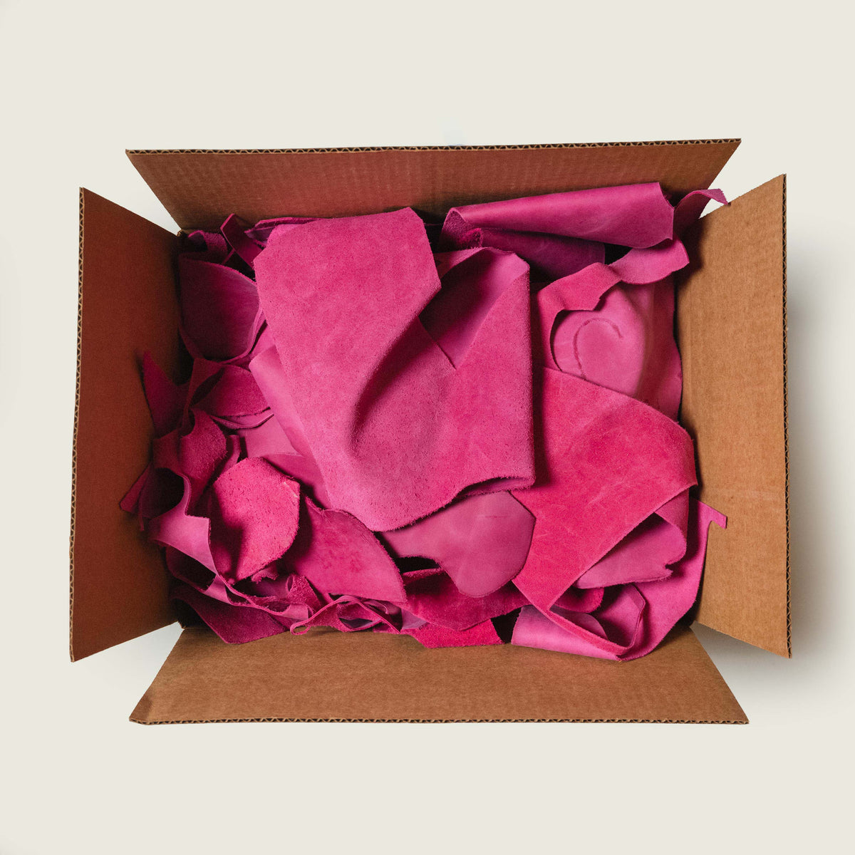 20lbs of Scrap Pink Leather