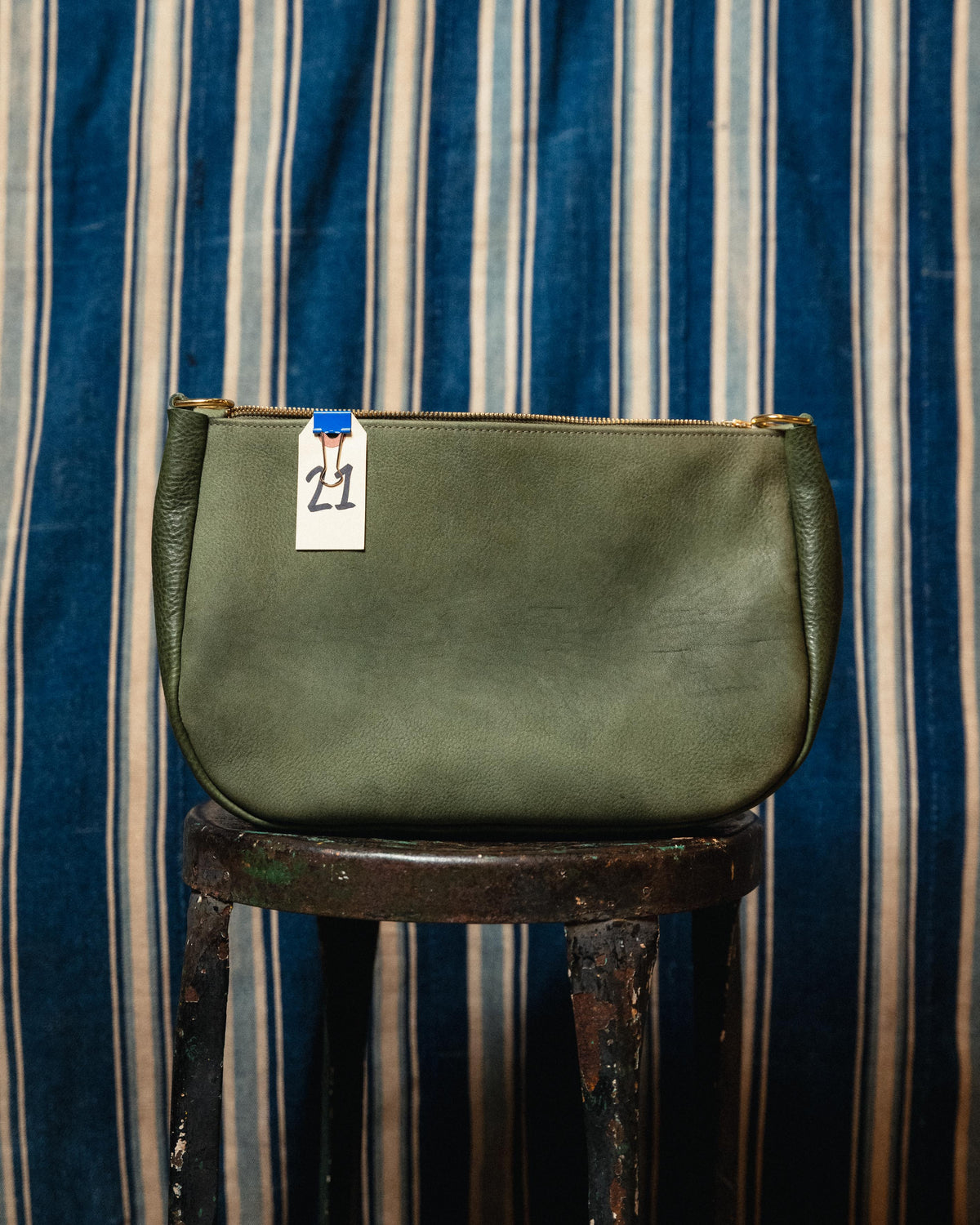 21. Italian Green Crossbody Bag