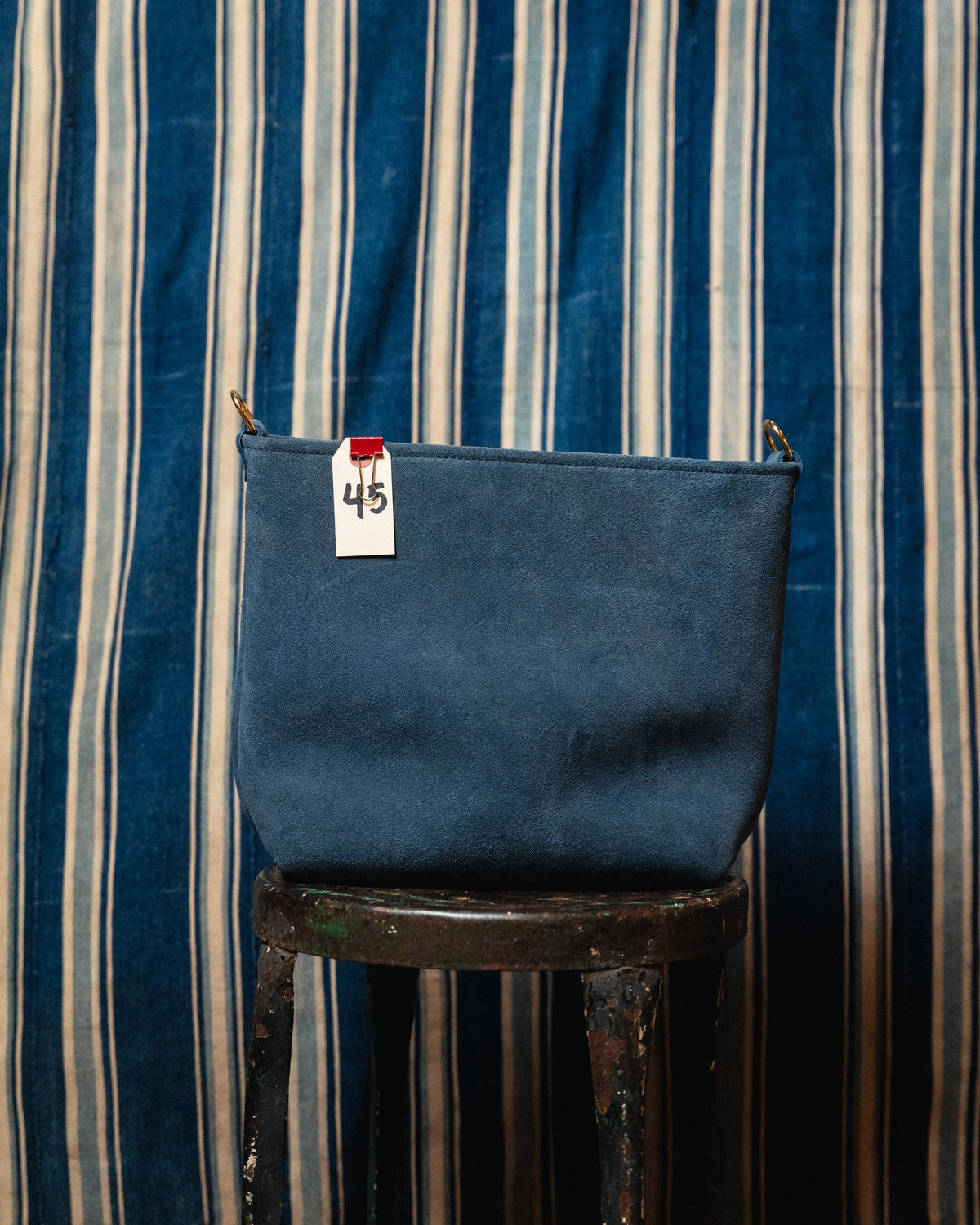 45. Roughout Blue Cypress Mini Crossbody Tote