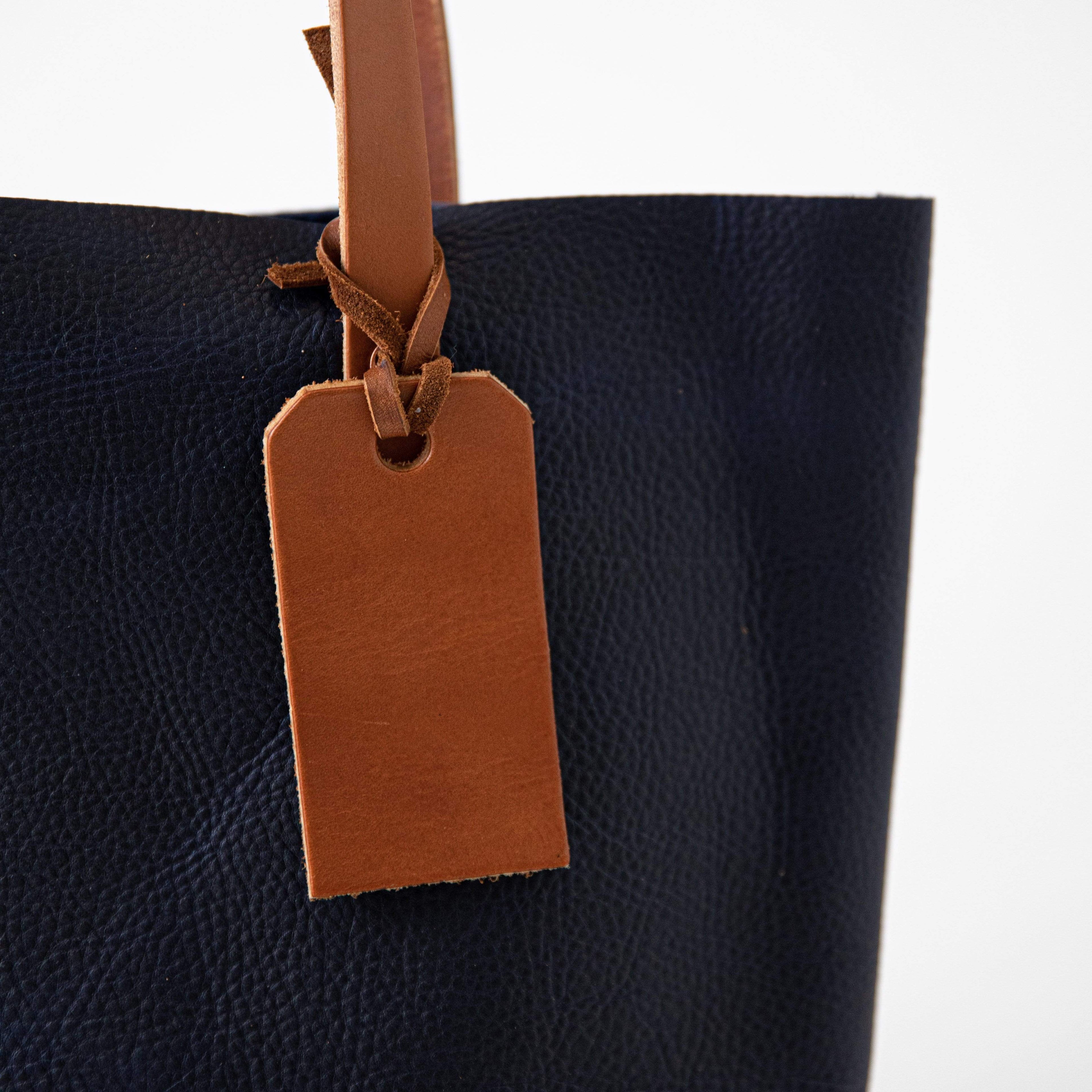 Navy Kodiak Tote- blue handbag handmade in America