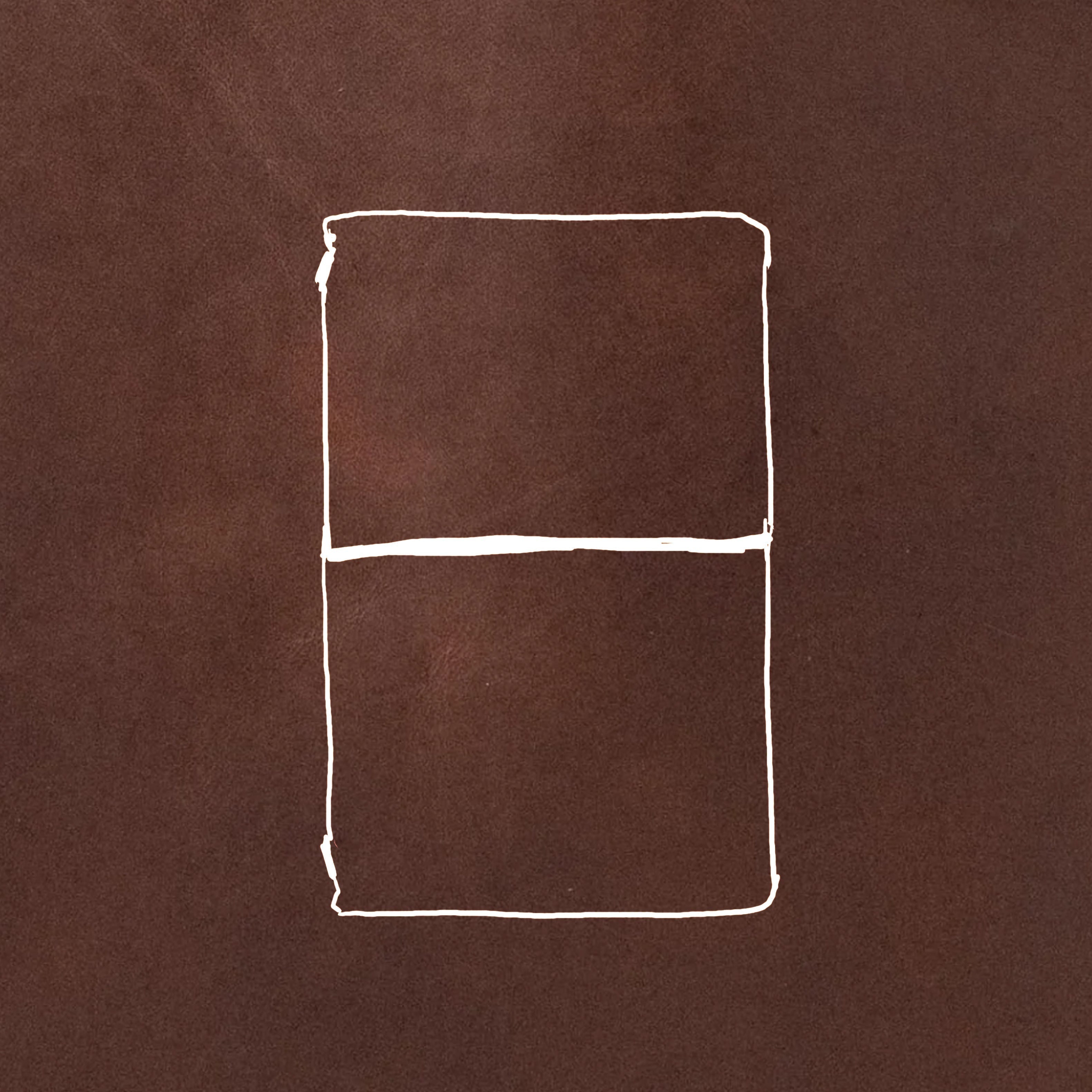 Oak Travel Notebook- leather journal - leather notebook - KMM & Co.