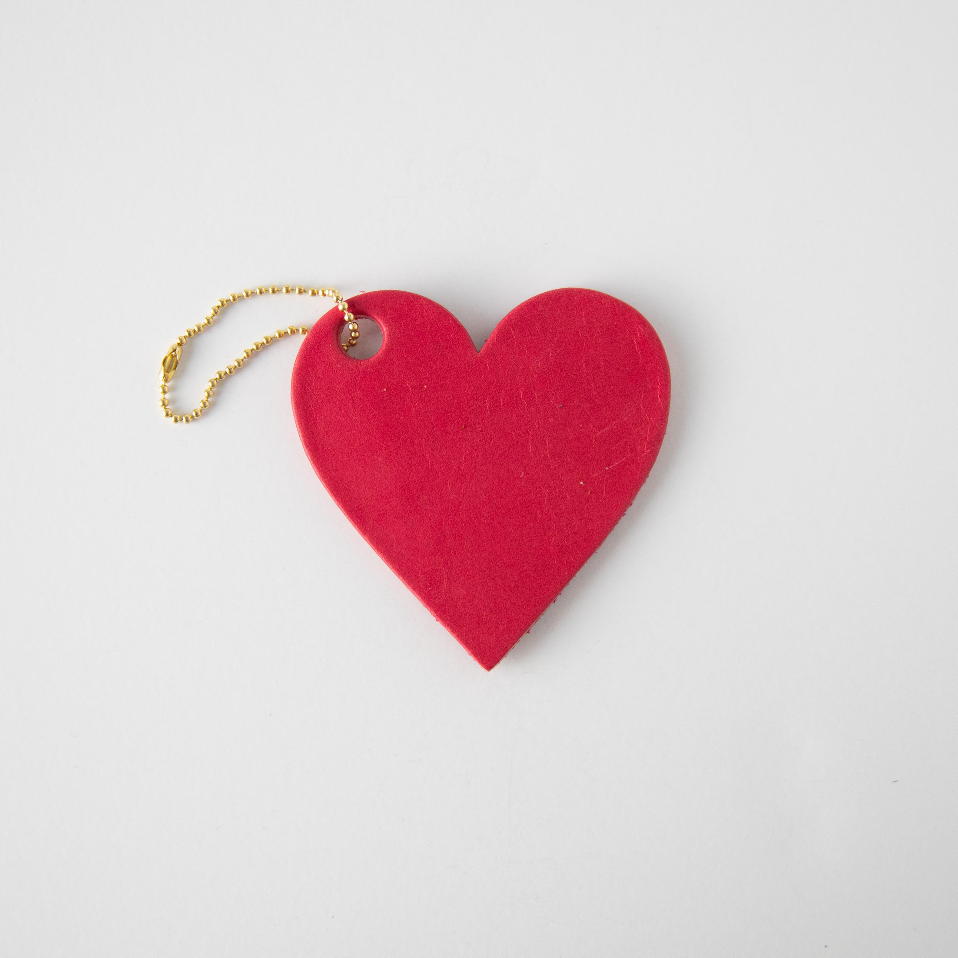 Pink Leather Heart Tag- personalized luggage tags - custom luggage tags - KMM & Co.