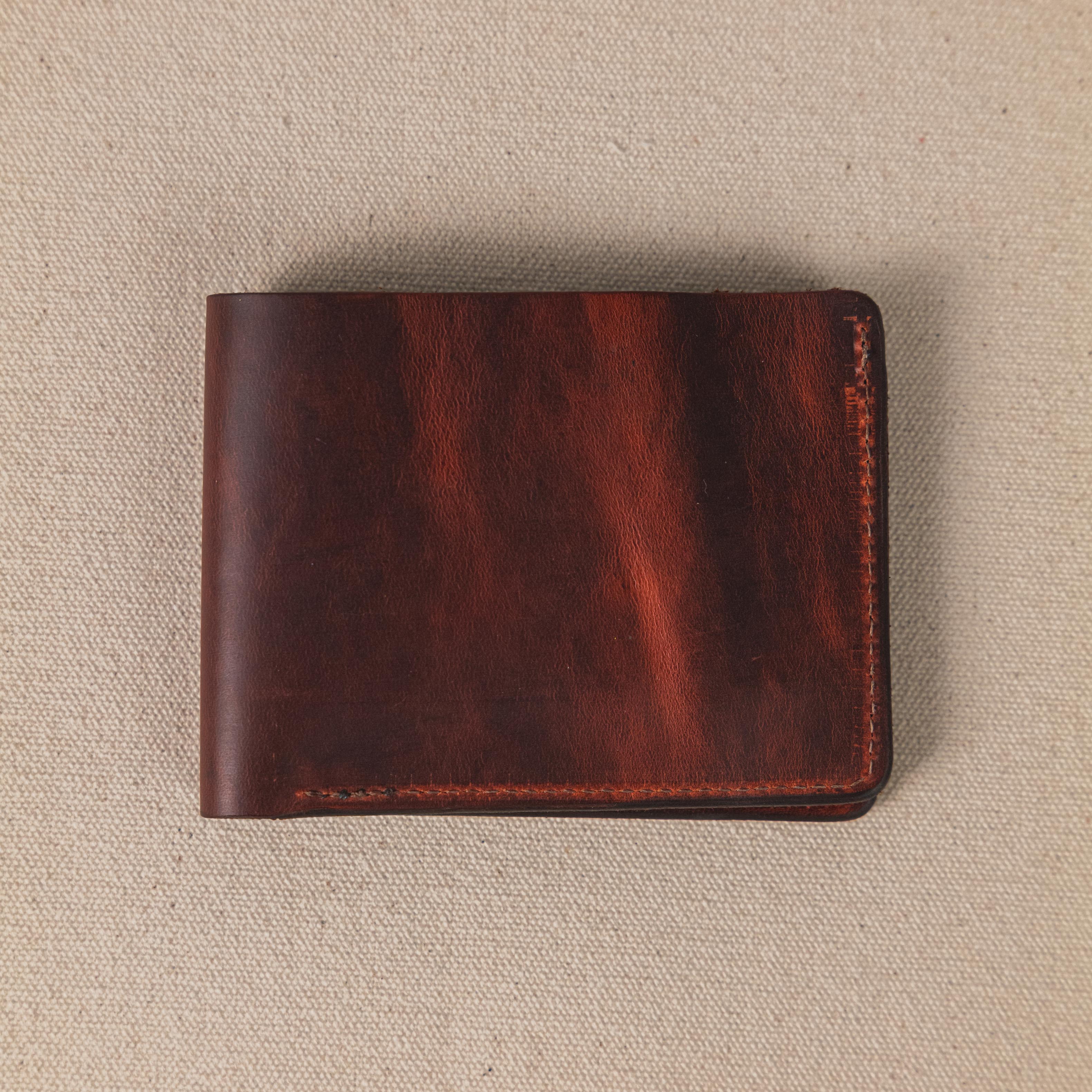 Timber Roanoke Billfold- leather billfold wallet - mens leather bifold wallet - KMM & Co.