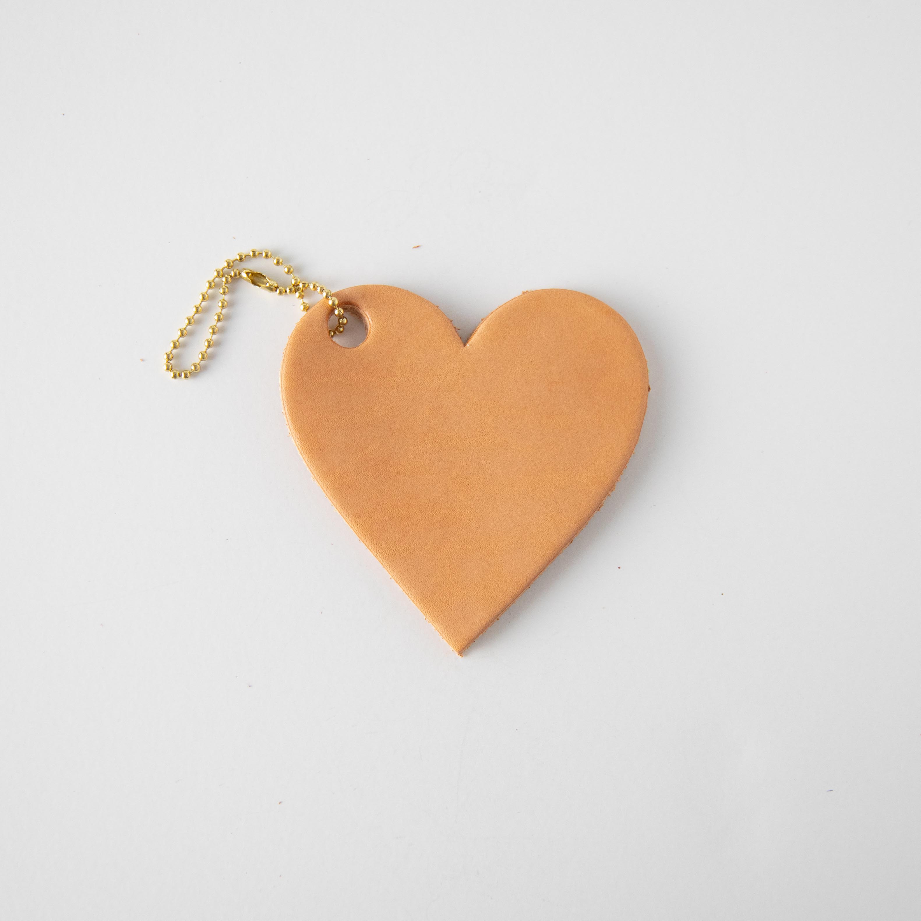 Vegetable Tan Leather Heart Tag- personalized luggage tags - custom luggage tags - KMM & Co.