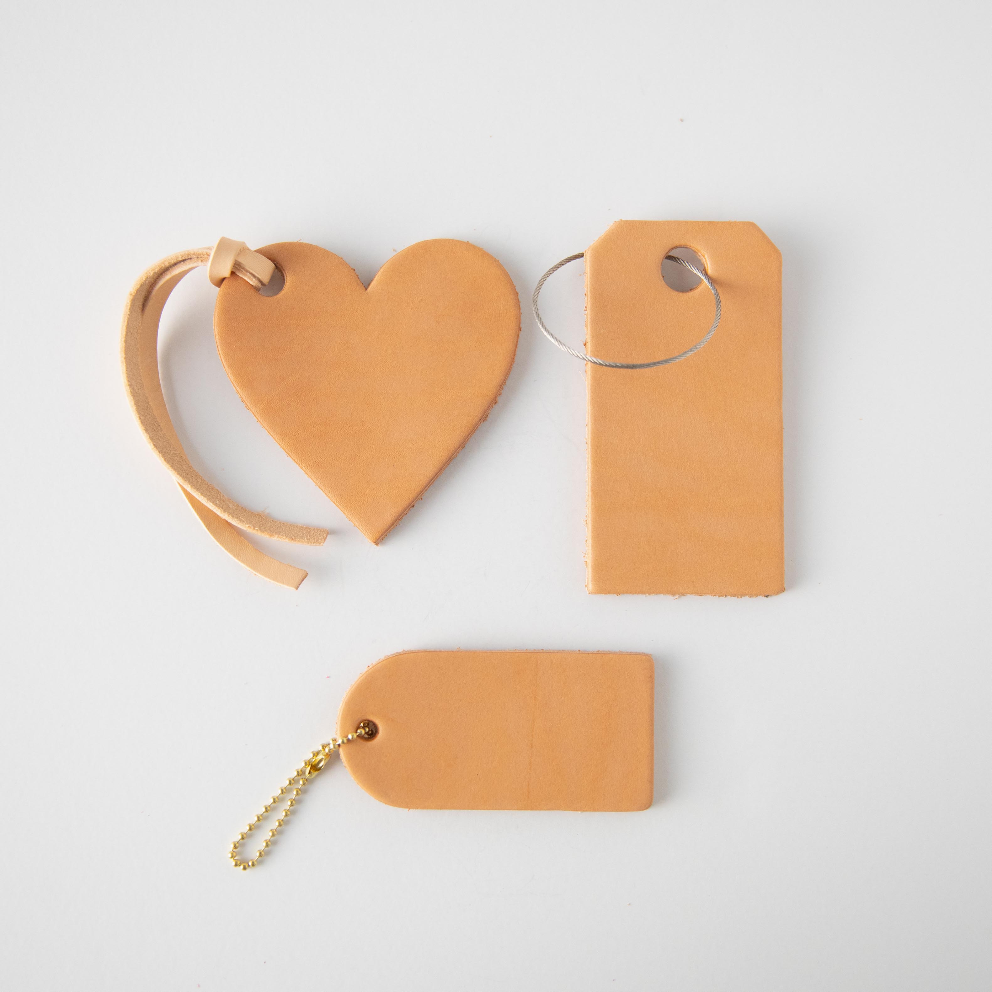Vegetable Tanned Leather Tag- personalized luggage tags - custom luggage tags - KMM & Co.