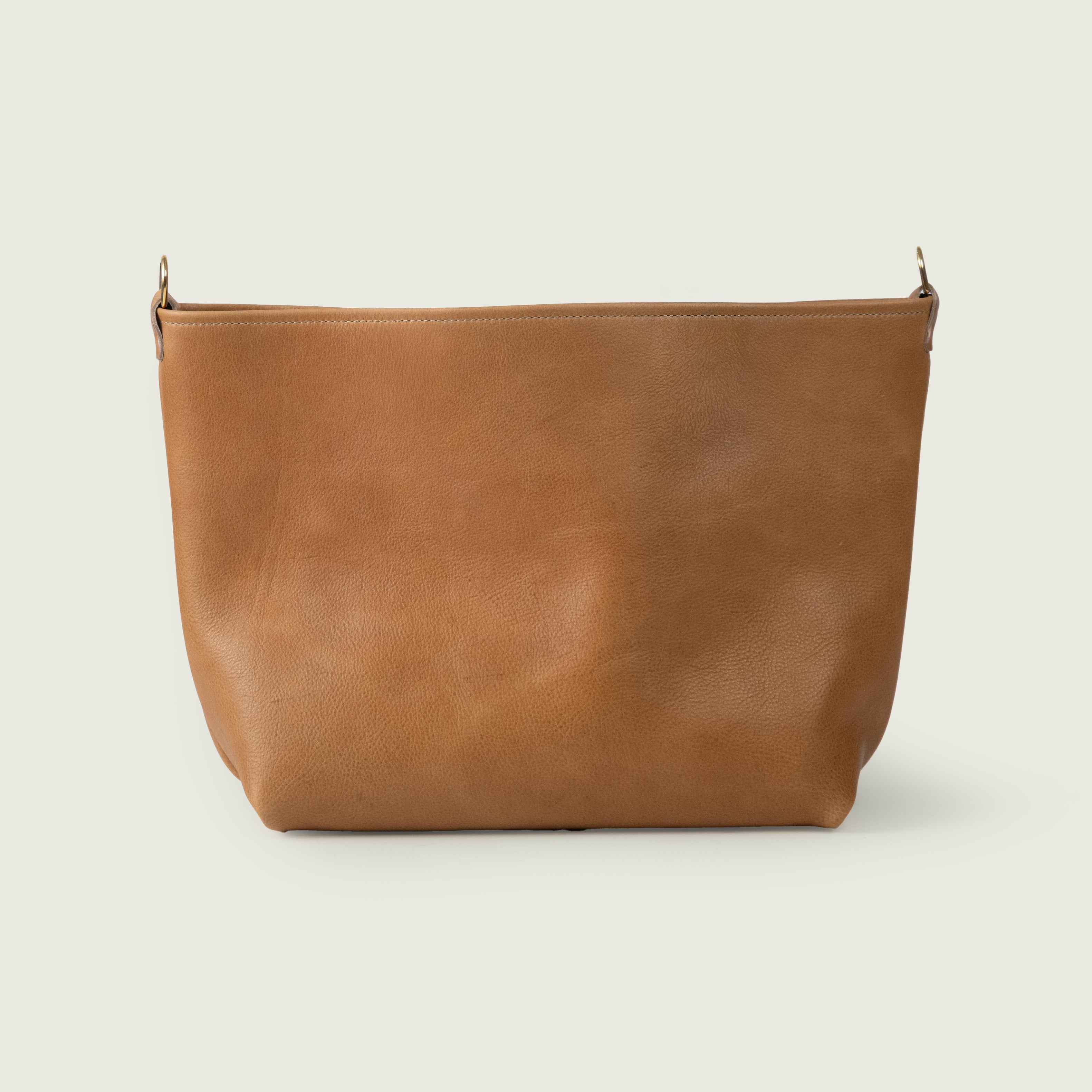 Sand Bulldog East West Crossbody Tote