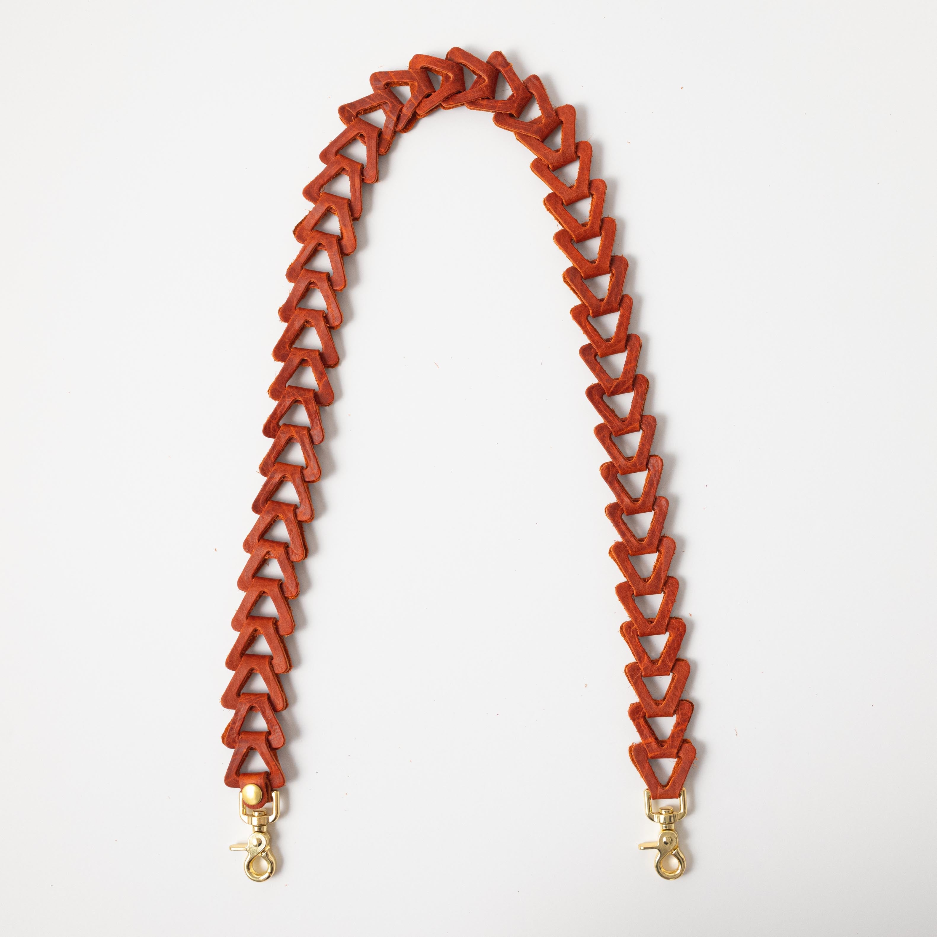 Orange Bison Chain Link Strap