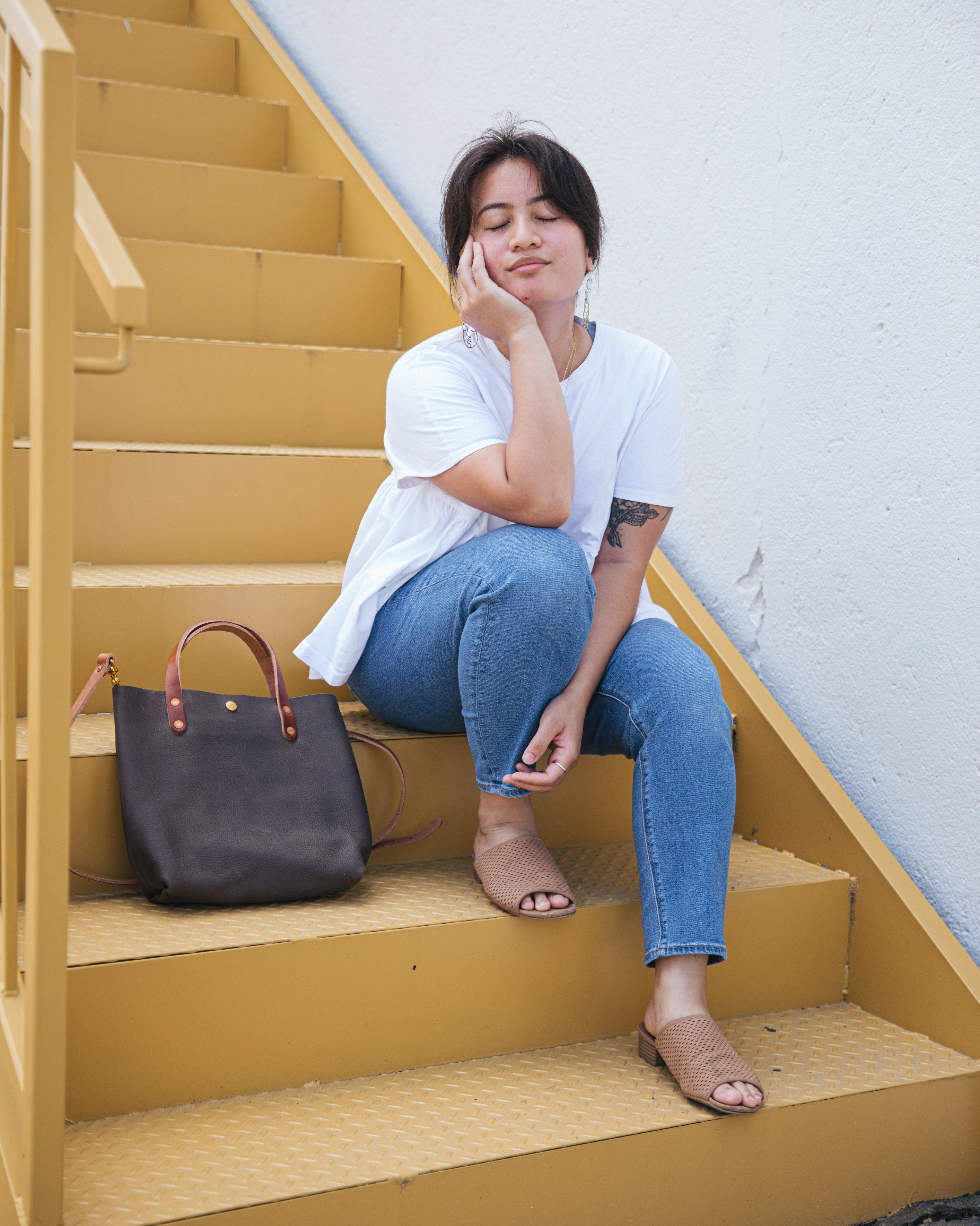 25 Things to Love About the Mini Tote! Customers Review our Smallest Leather Tote