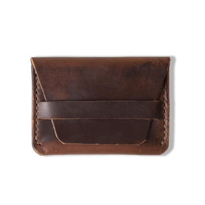 Brown Chromexcel Flap Wallet
