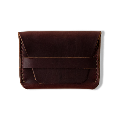 Burgundy Chromexcel Flap Wallet
