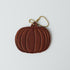 2-Ply Leather Pumpkin Tag- personalized luggage tags - custom luggage tags - KMM & Co.