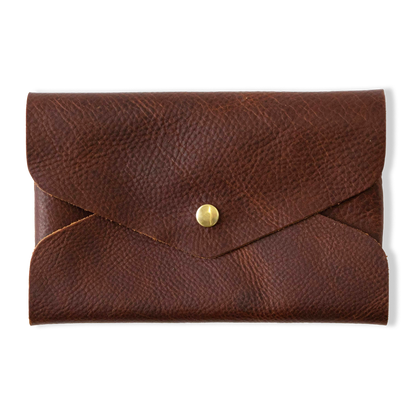 Tan Kodiak Envelope Clutch