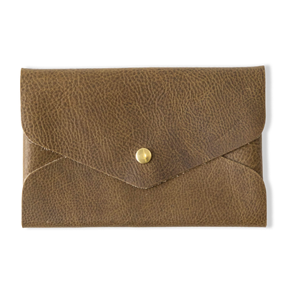 Olive Kodiak Envelope Clutch