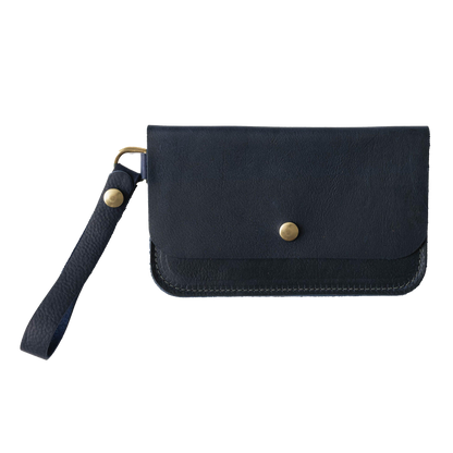 Navy Kodiak Wristlet Clutch