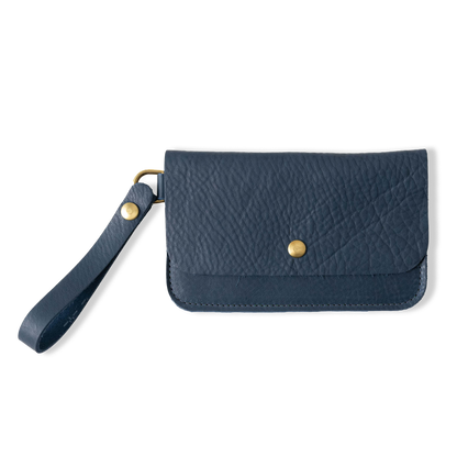 Blue Cypress Wristlet Clutch