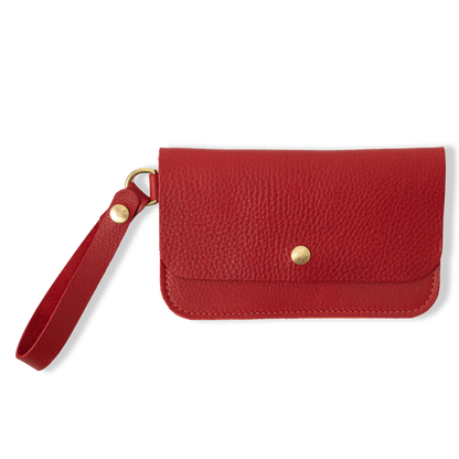 Red Cypress Wristlet Clutch