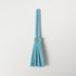 Aegean Blue Leather Tassel- leather tassel keychain - KMM & Co.