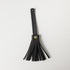 Black Cypress Leather Tassel- leather tassel keychain - KMM & Co.