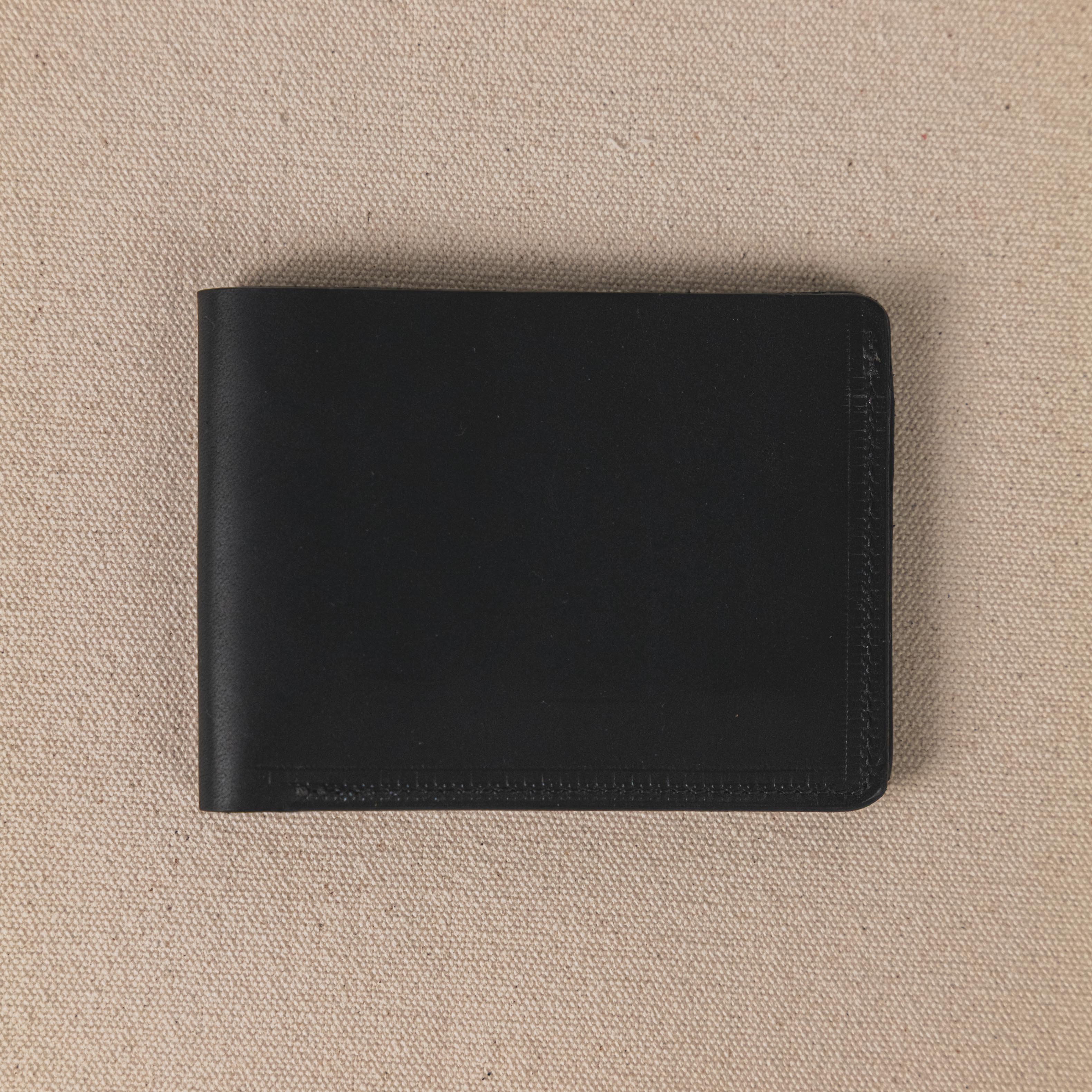 Black Dublin Billfold- leather billfold wallet - mens leather bifold wallet - KMM &amp; Co.