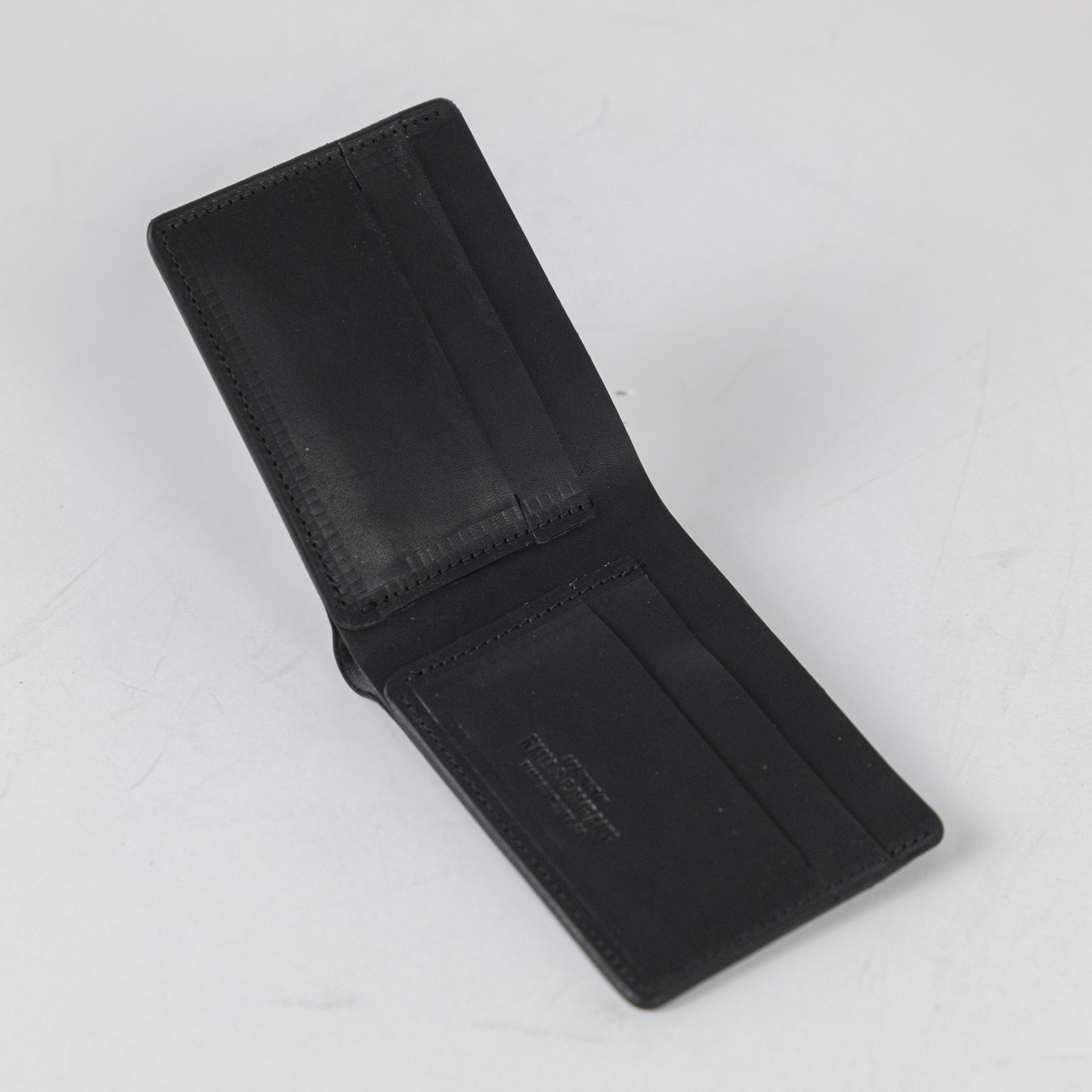 Black Dublin Billfold- leather billfold wallet - mens leather bifold wallet - KMM &amp; Co.