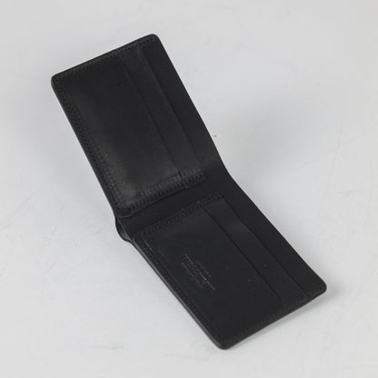 Black Dublin Billfold- leather billfold wallet - mens leather bifold wallet - KMM &amp; Co.