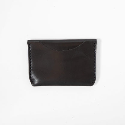 Black Flap Wallet- mens leather wallet - handmade leather wallets at KMM &amp; Co.