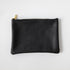 Black Kodiak Medium Zip Pouch- leather zipper pouch - KMM & Co.