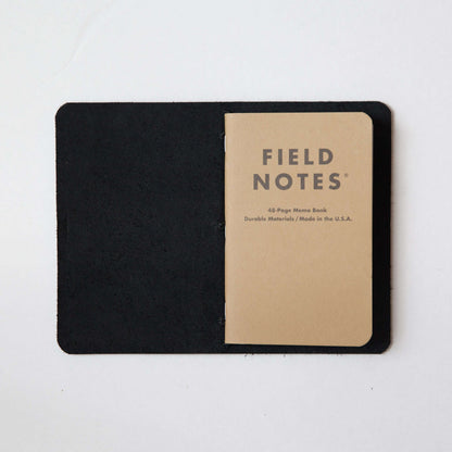 Black Kodiak Travel Notebook- leather journal - leather notebook - KMM &amp; Co.