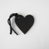 Black Leather Heart Tag- personalized luggage tags - custom luggage tags - KMM & Co.