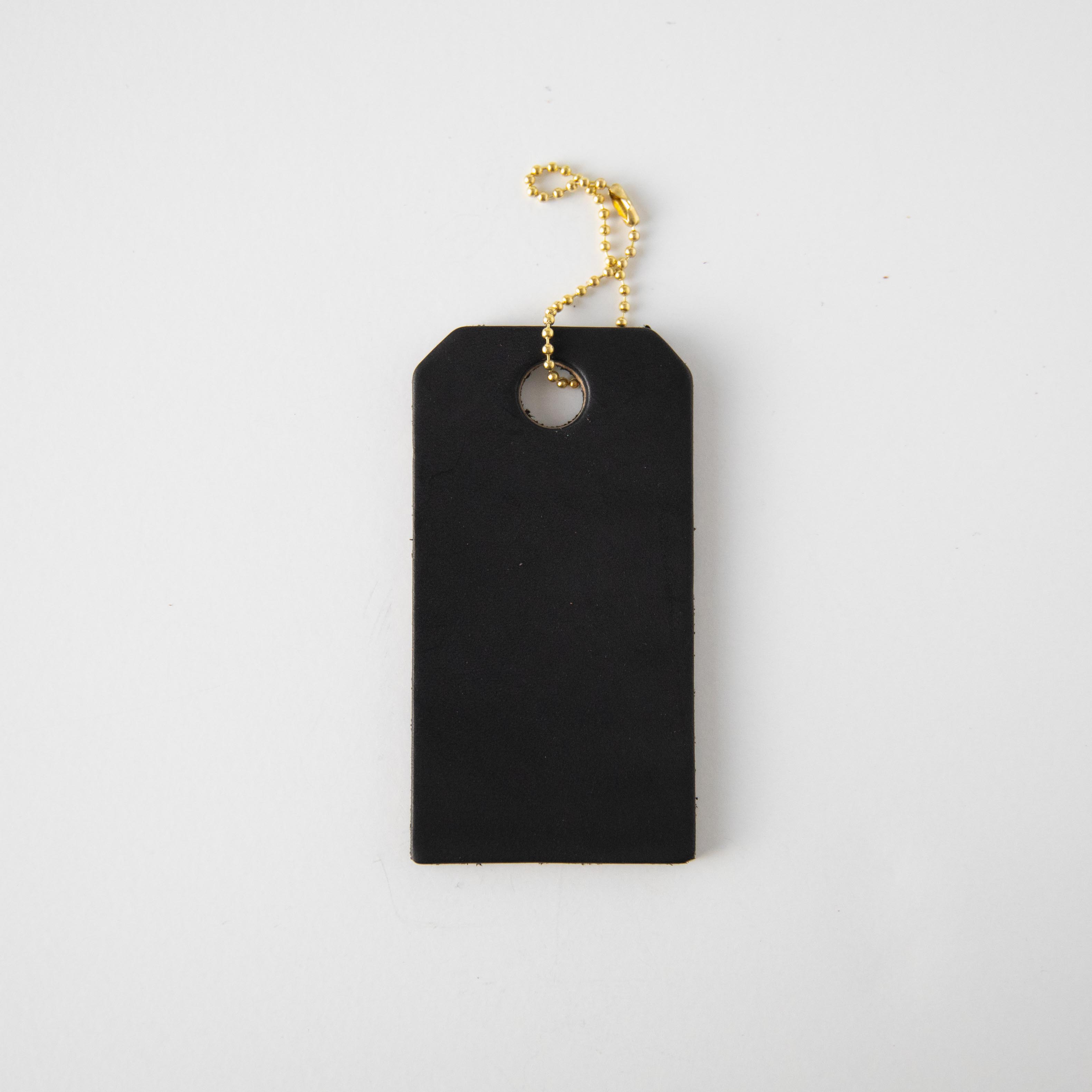 Black Leather Tag- personalized luggage tags - custom luggage tags - KMM &amp; Co.
